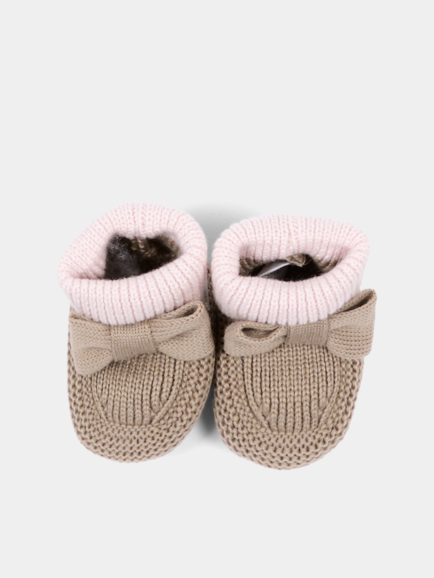 Babbucce beige per neonata,Colorichiari,FF758588 4977 8224