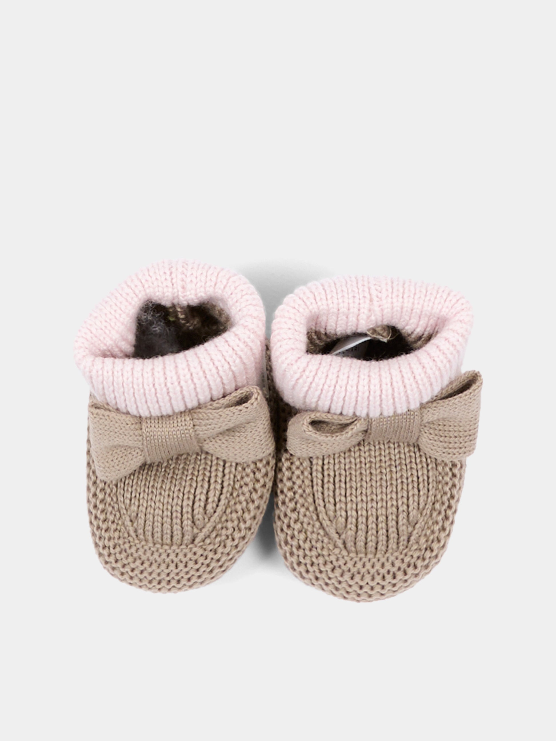 Babbucce beige per neonata,Colorichiari,FF758588 4977 8224