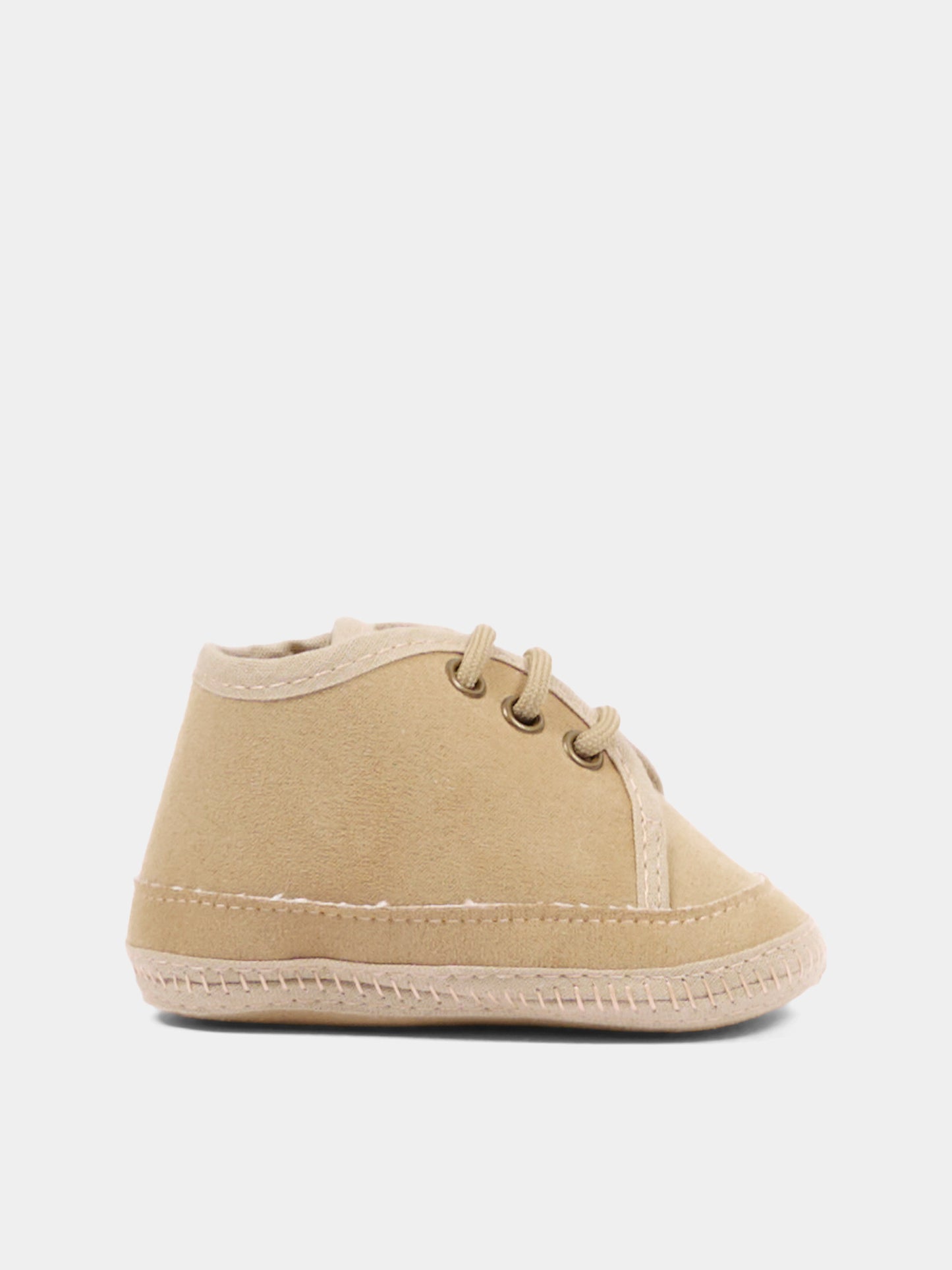 Sneakers beige per neonato con lacci,Colorichiari,MN958669 1618 26
