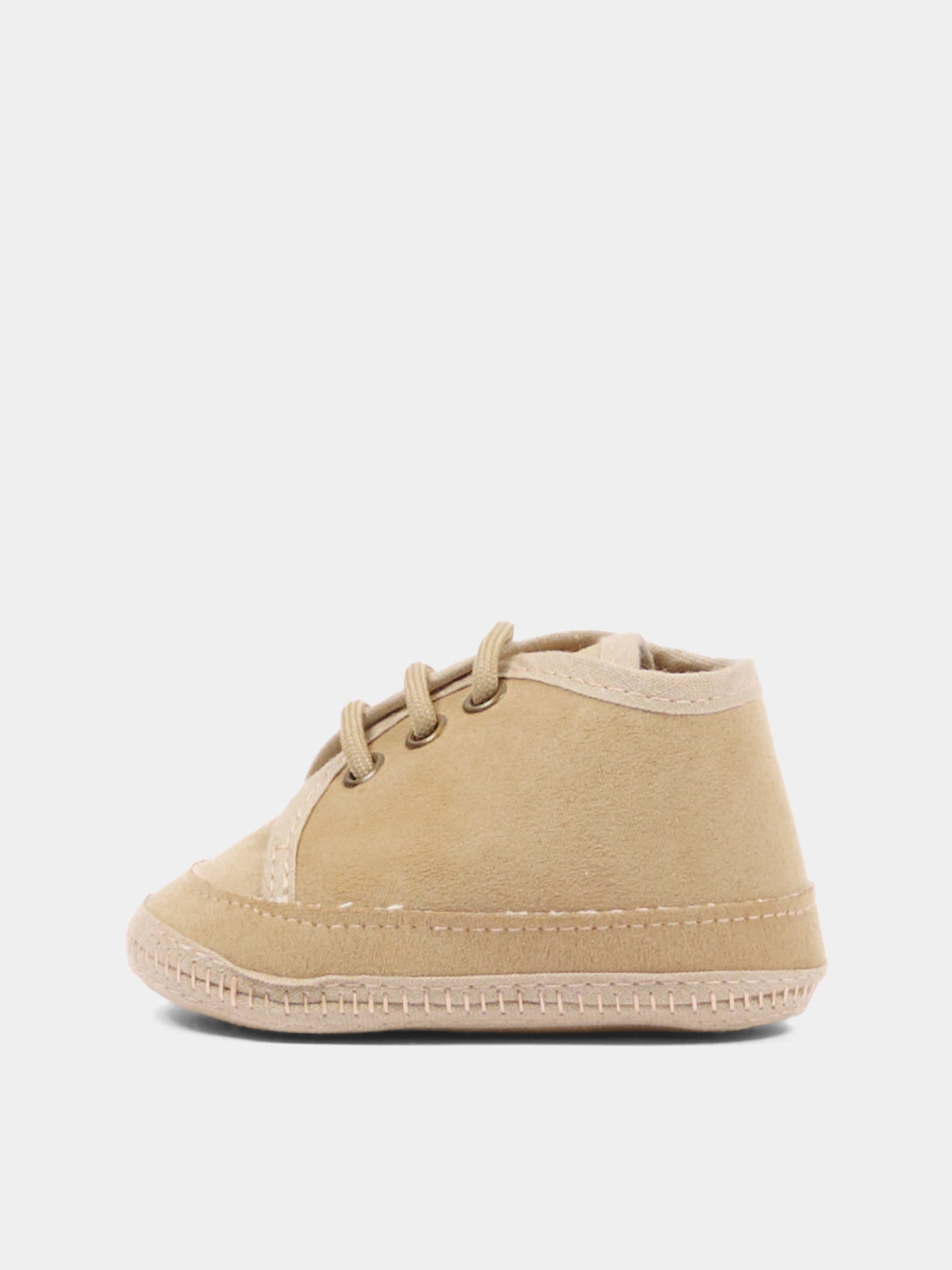 Sneakers beige per neonato con lacci,Colorichiari,MN958669 1618 26