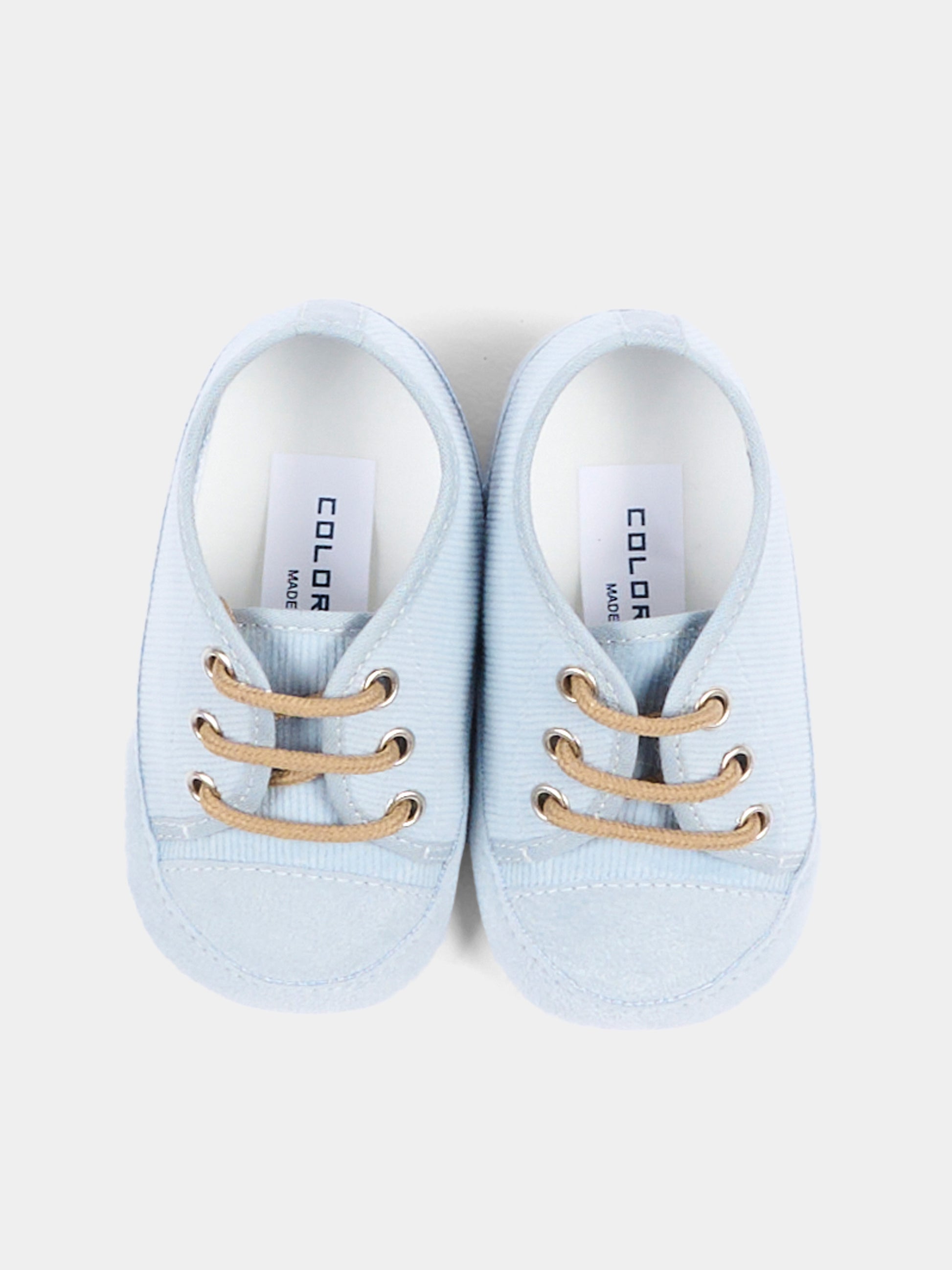 Sneakers azzurre per neonato con lacci,Colorichiari,MN958672 4993 51