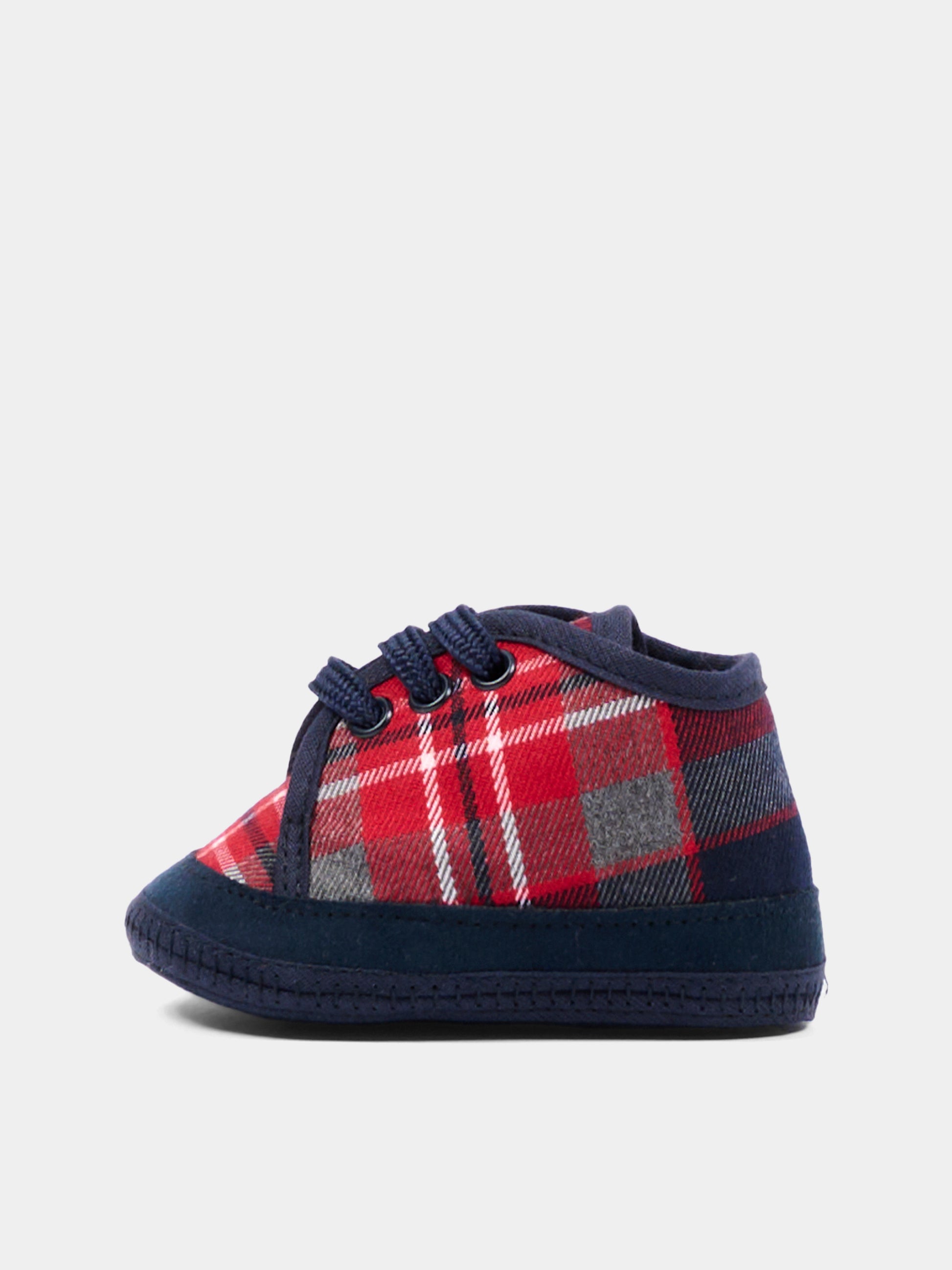 Sneakers rosse per neonato tartan,Colorichiari,MN958670 4997 70