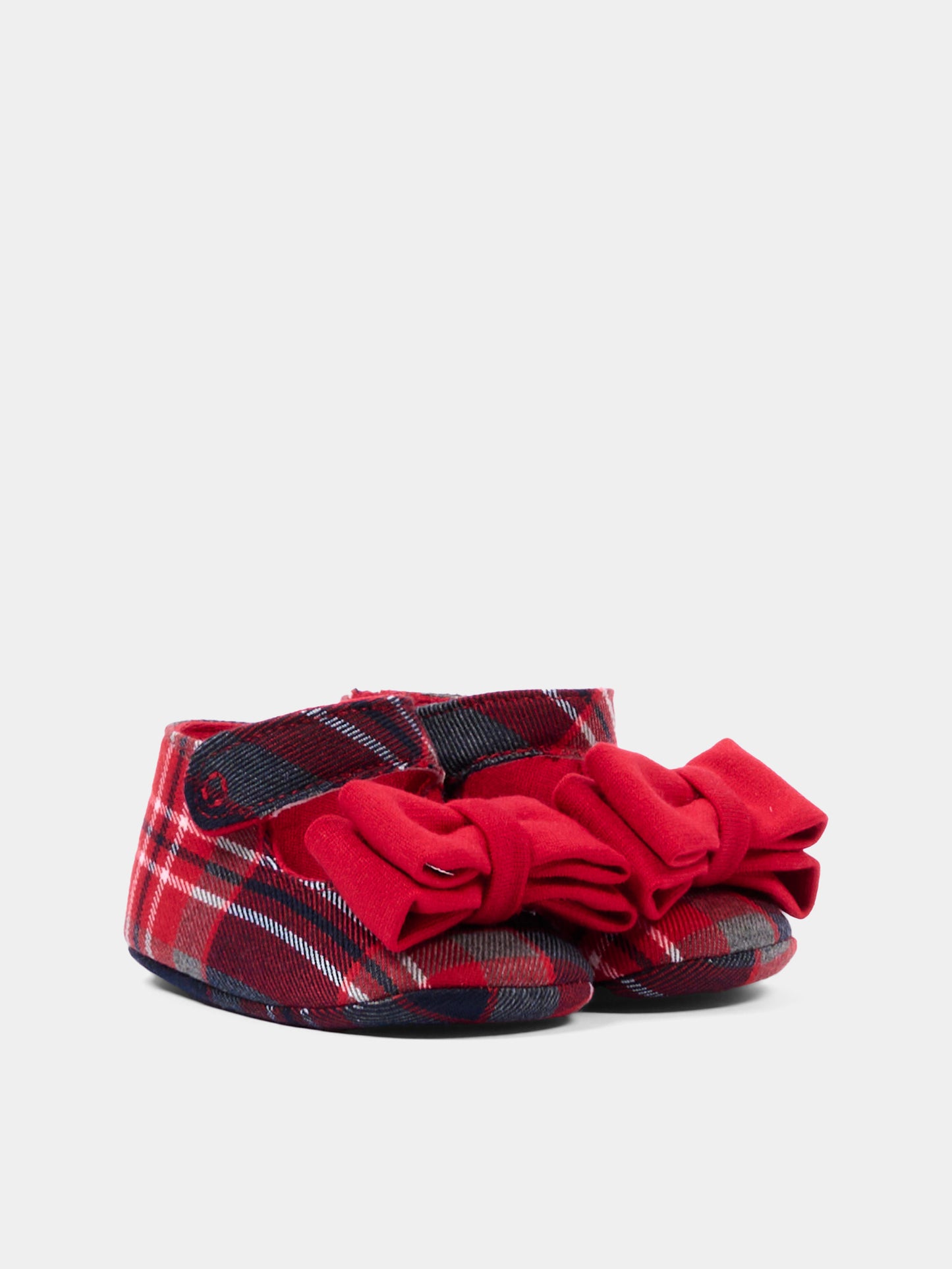 Ballerine rossa per neonata tartan,Colorichiari,FN958821 4997 70