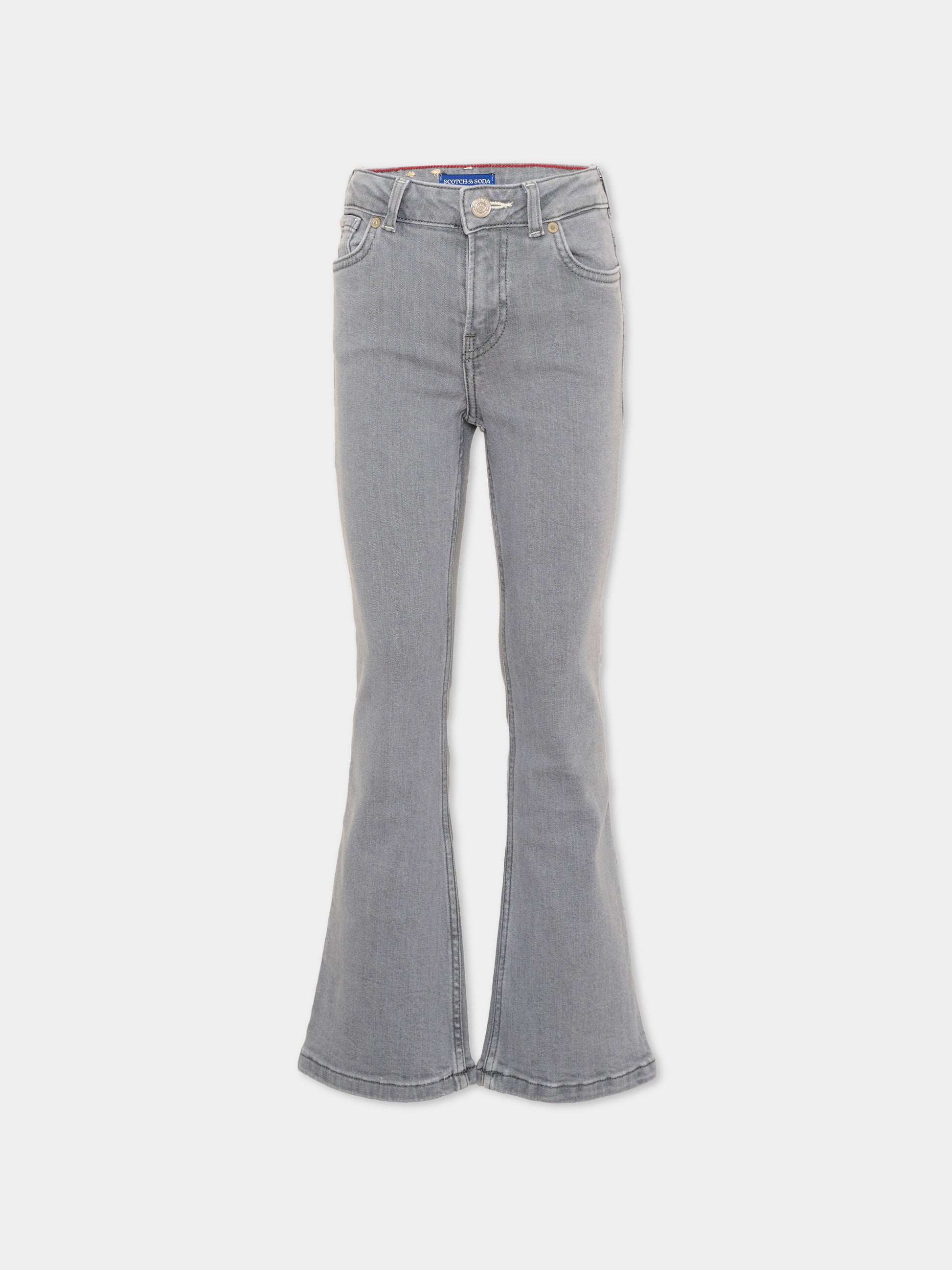 Jeans grigio per bambina svasato,Scotch&soda,184451 030
