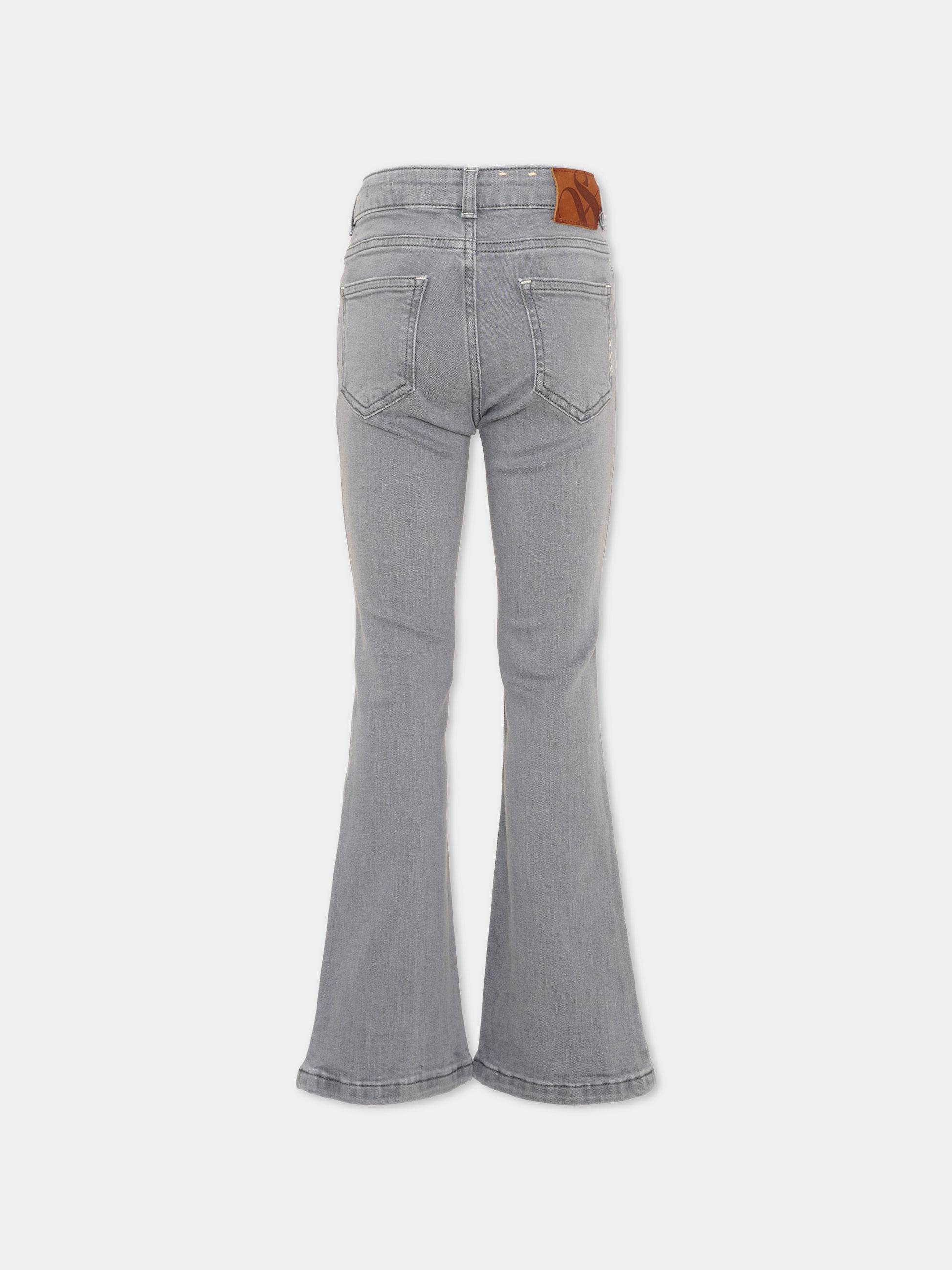 Jeans grigio per bambina svasato,Scotch&soda,184451 030