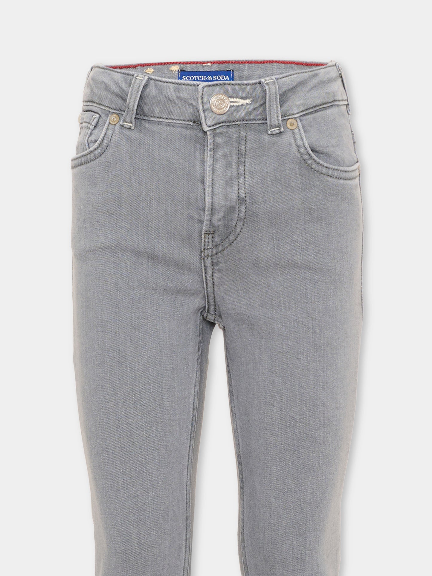 Jeans grigio per bambina svasato,Scotch&soda,184451 030
