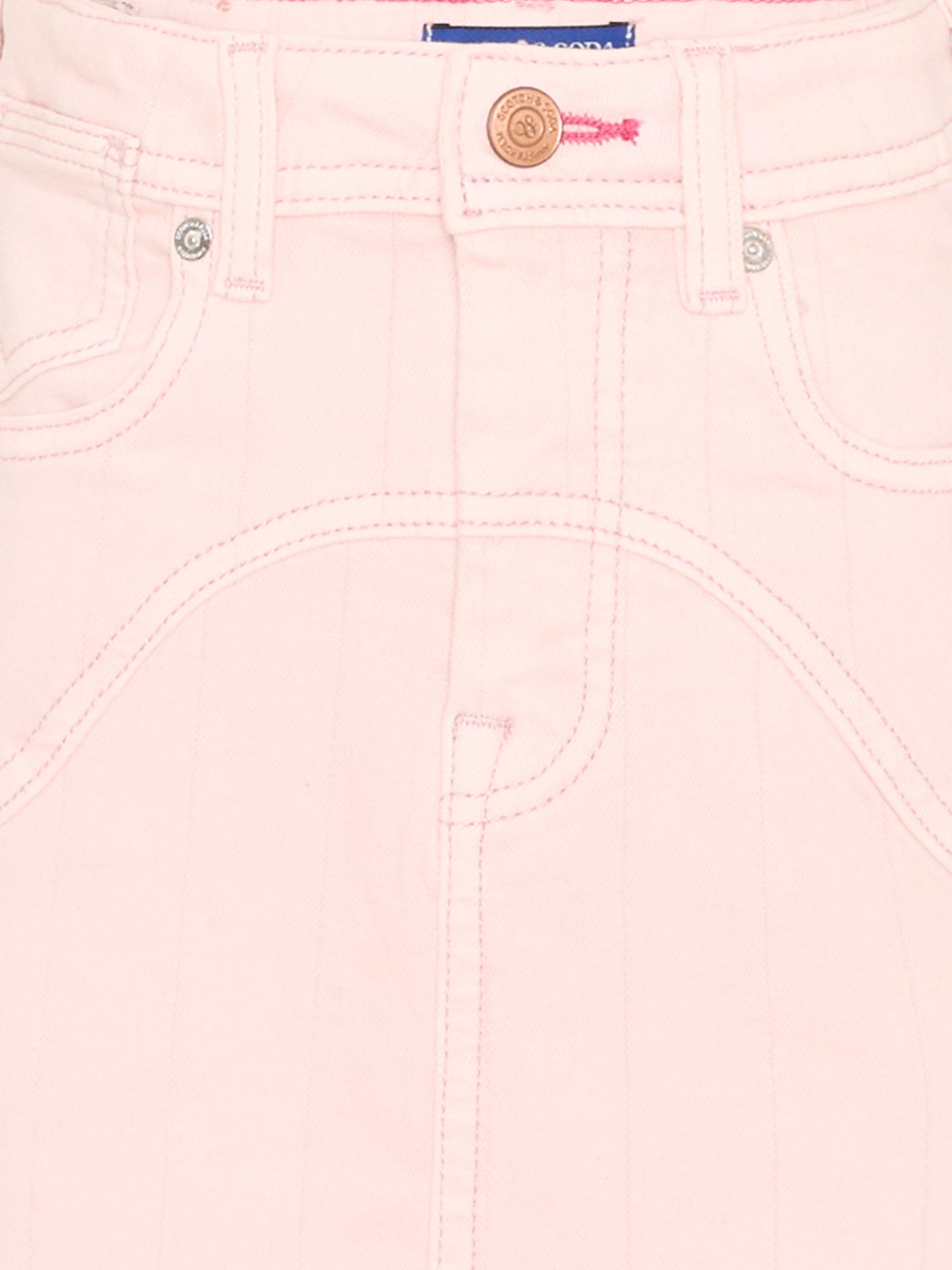 Gonna rosa per bambina in denim,Scotch&soda,182074 650