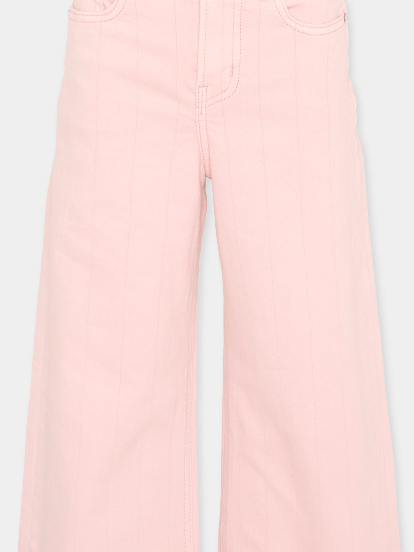 Jeans rosa per bambina a righe,Scotch&soda,182114 650