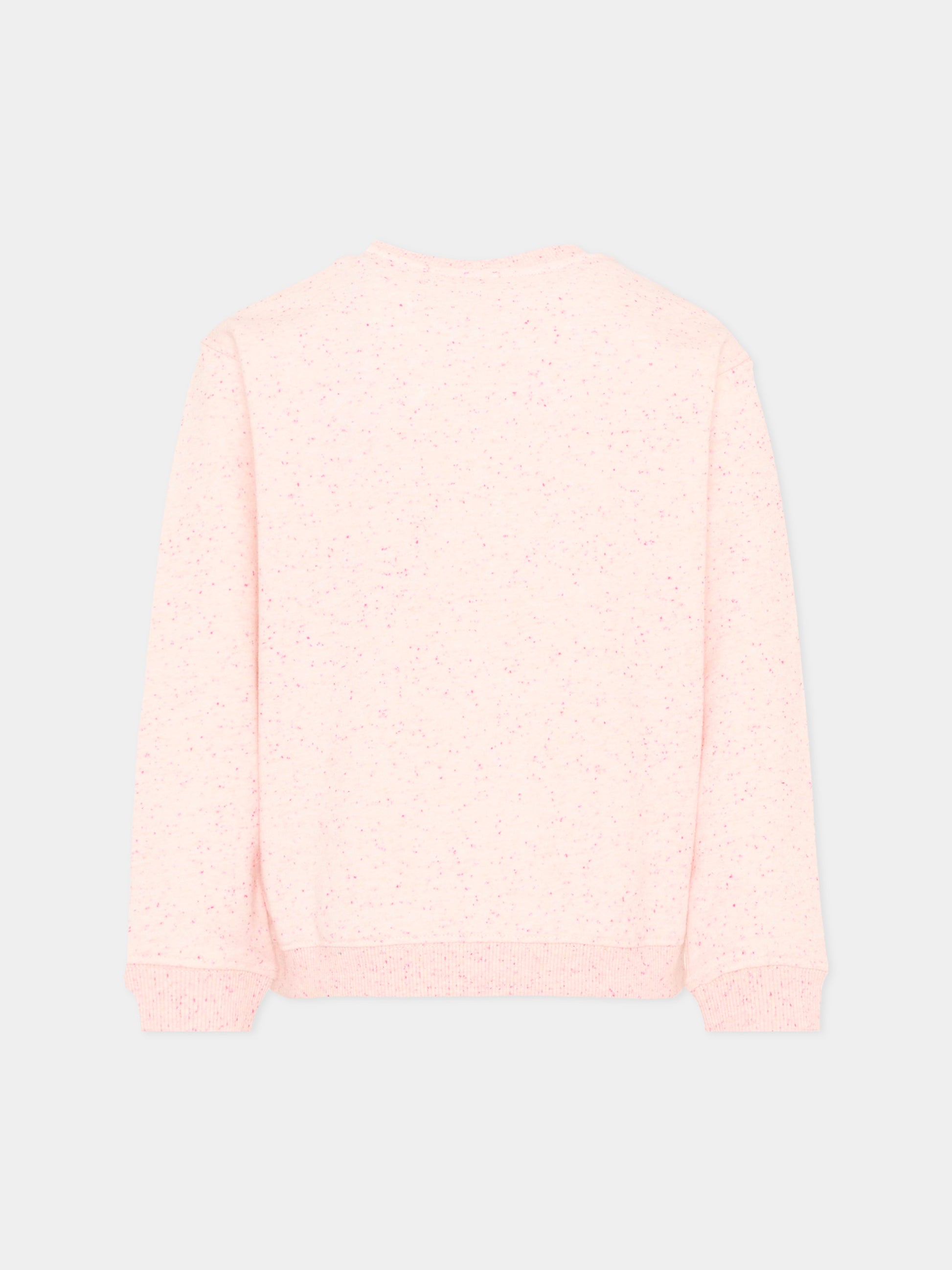 Felpa rosa per bambina con fiori,Scotch&soda,183031 270