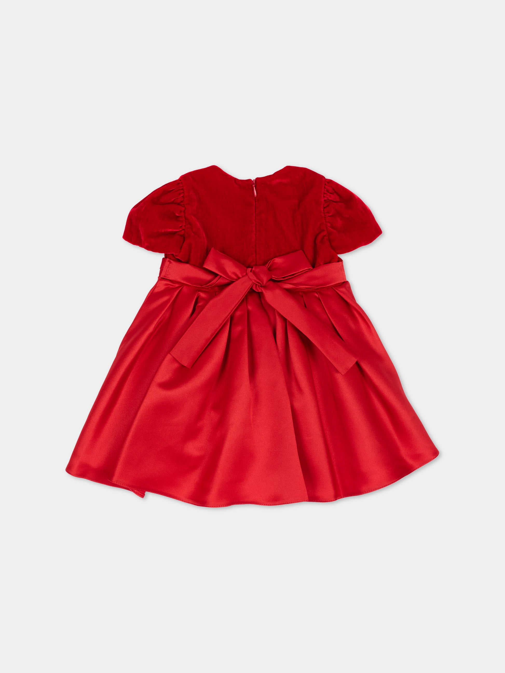 Abito elegante rosso per neonata,Nanán,I26408RS