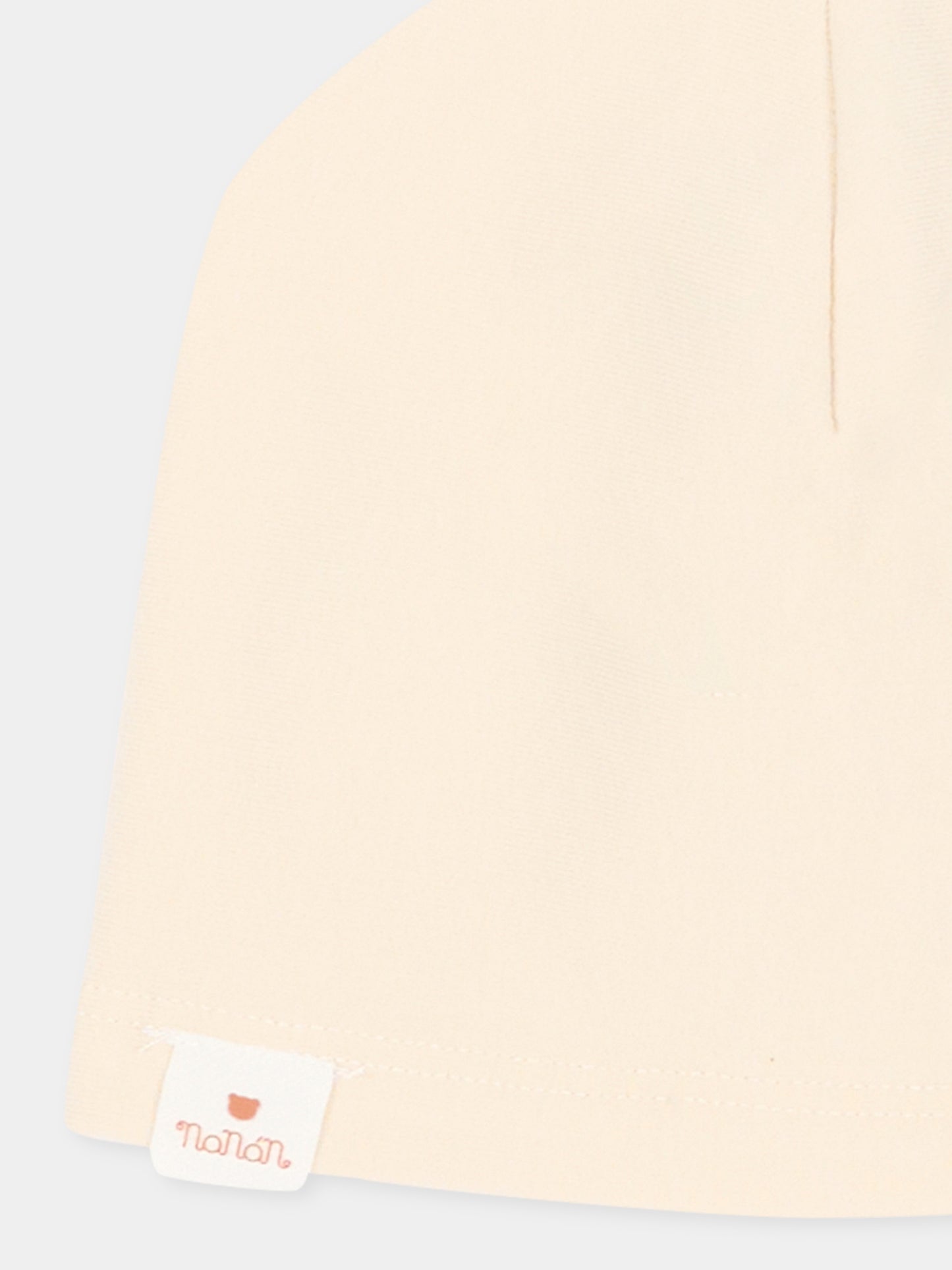 Cappello per neonato beige con logo,Nanán,I26168BE