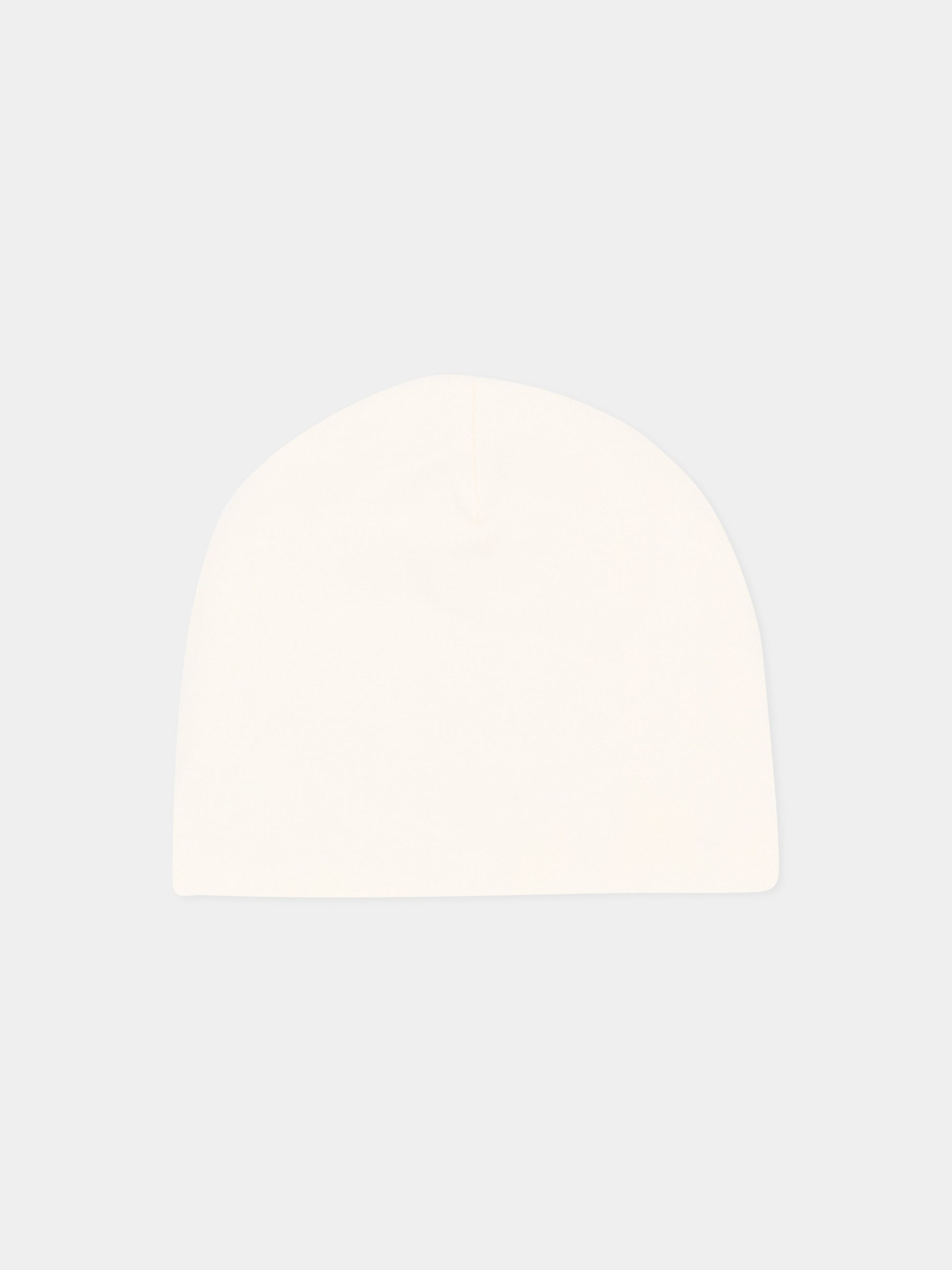 Cappello per neonato avorio con orsetto,Nanán,I26039OW