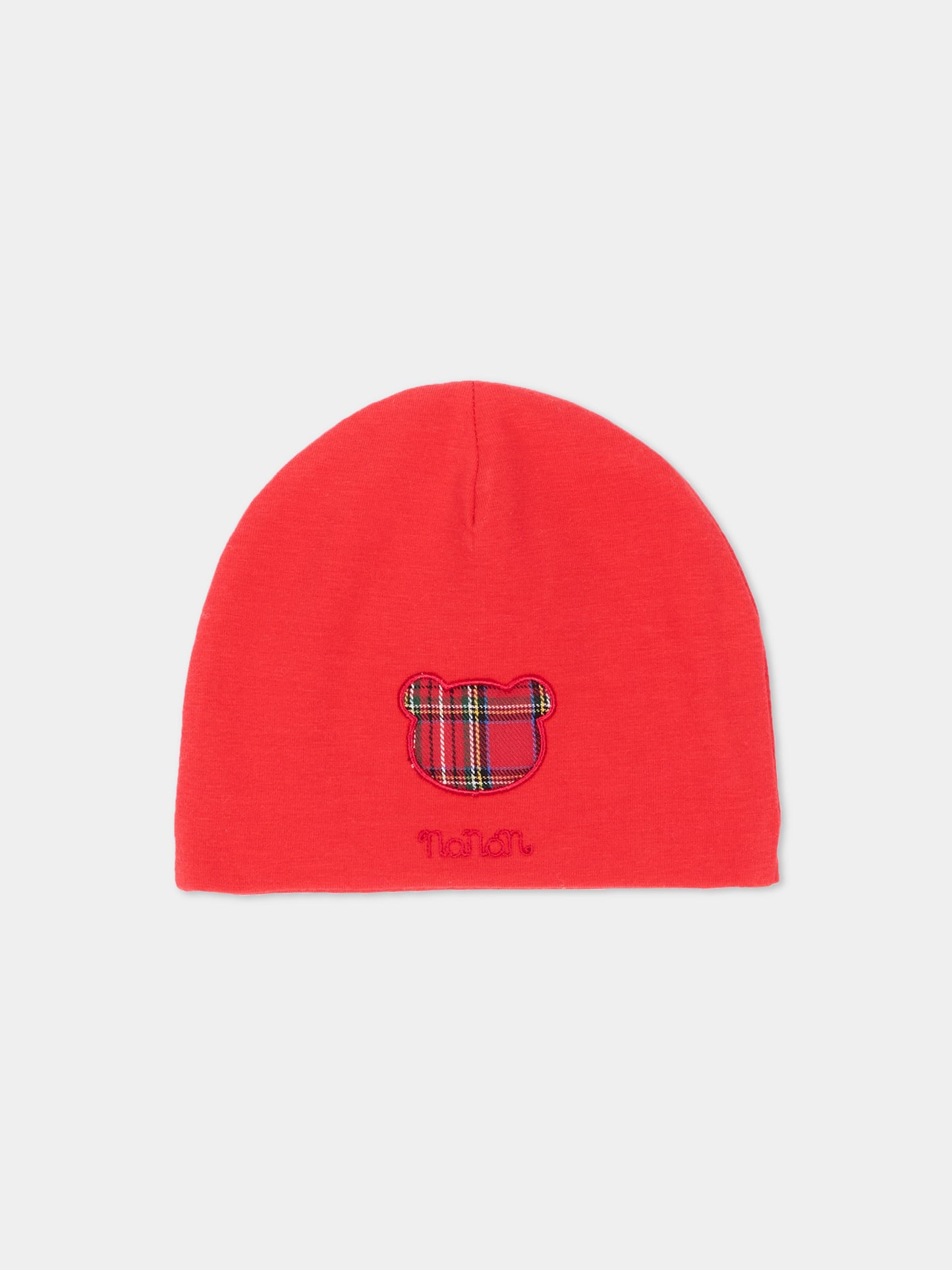 Cappello per neonato rosso con orsetto,Nanán,I26039RS