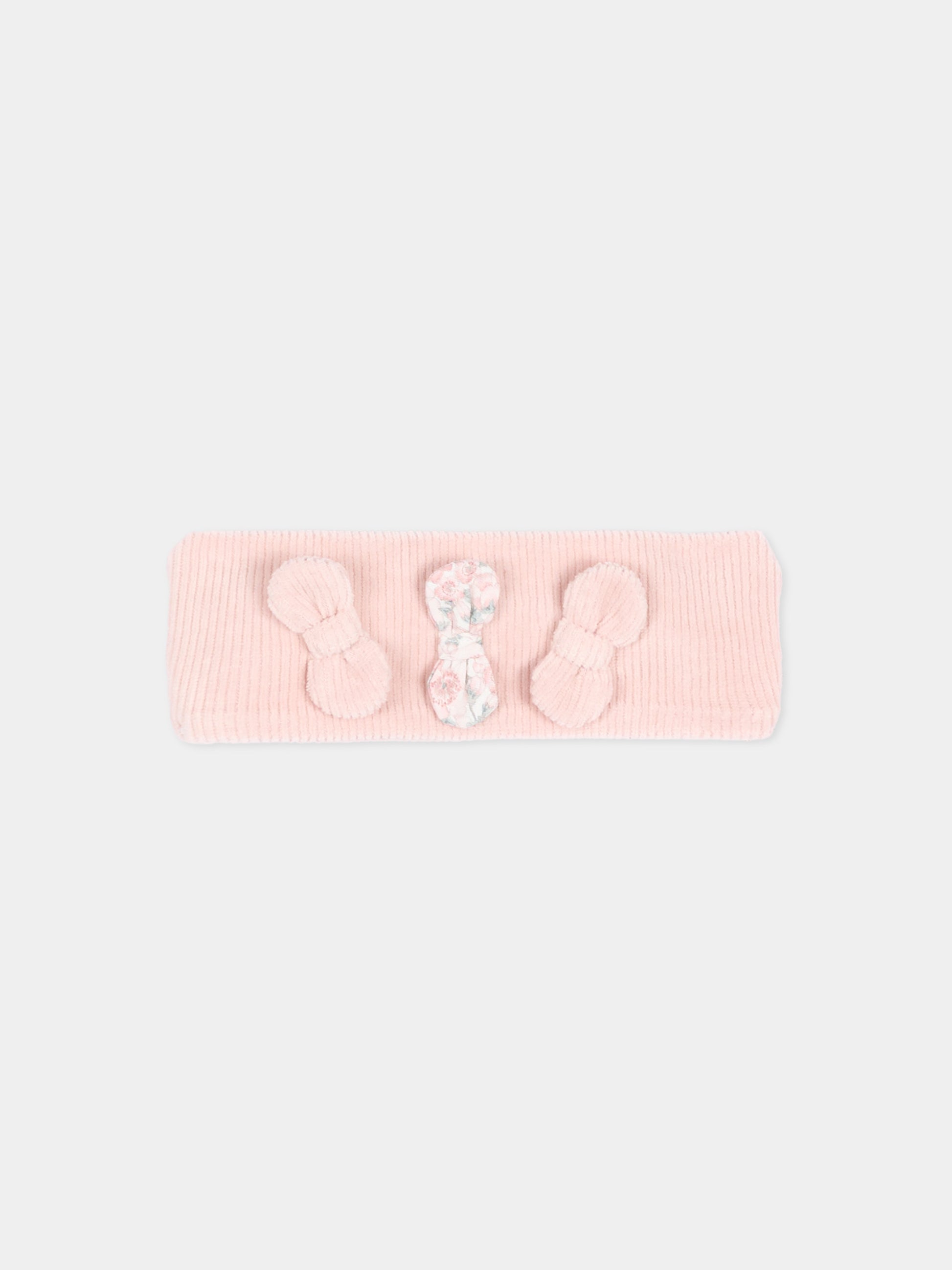 Fascia rosa per neonata con fiocchi,Nanán,I26423R