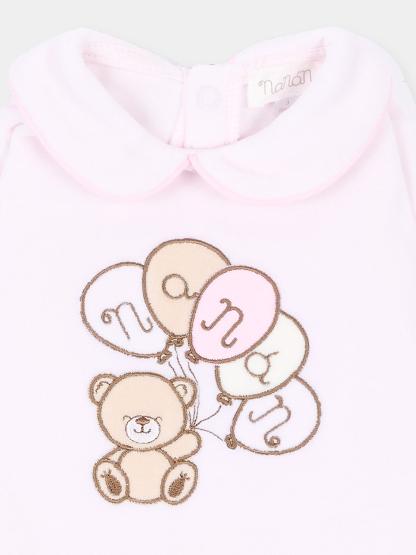 Tutina rosa per neonata con orsetto,Nanán,I26001R