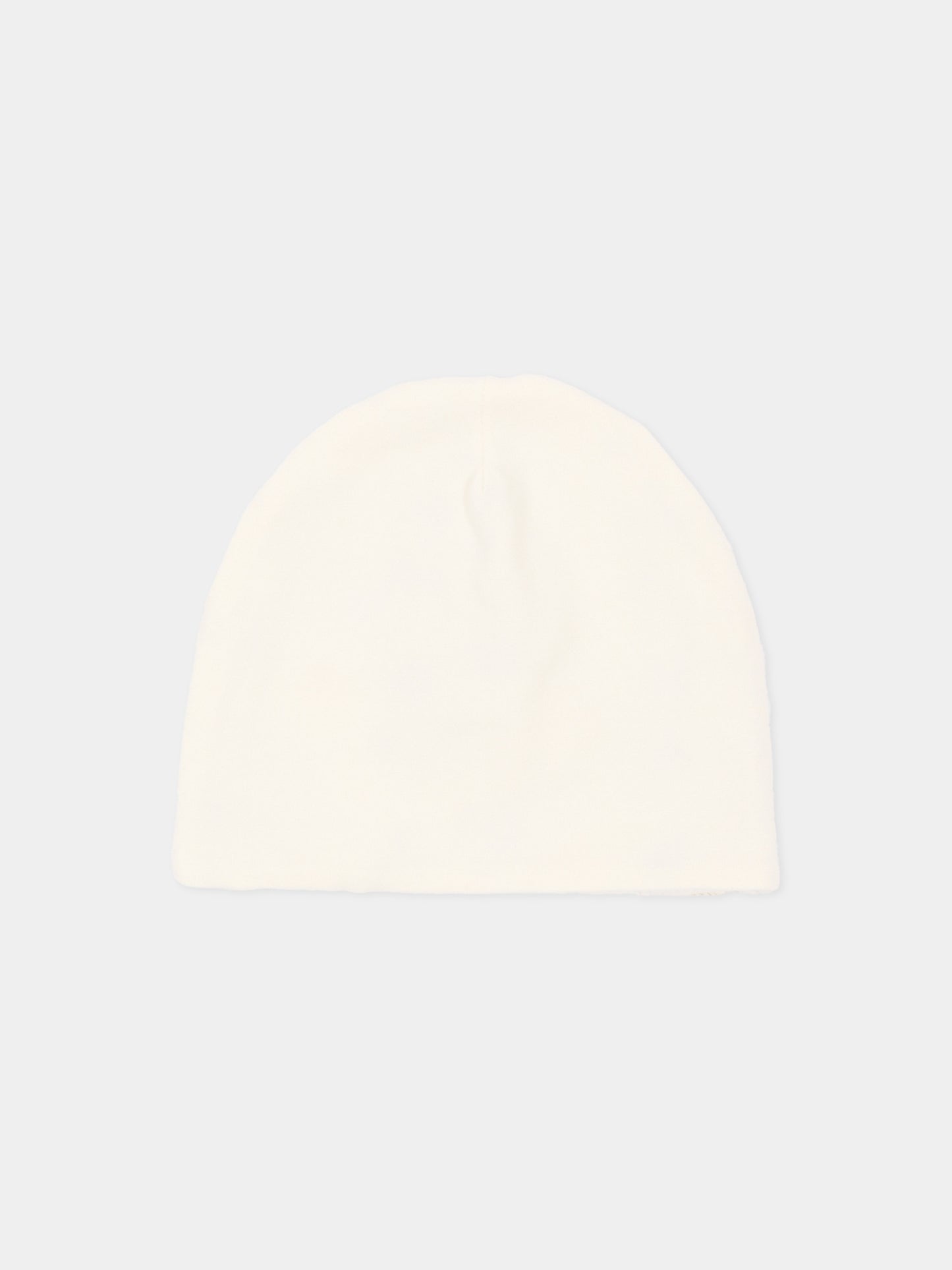 Cappello avorio per neonati con logo,Nanán,I26020OW
