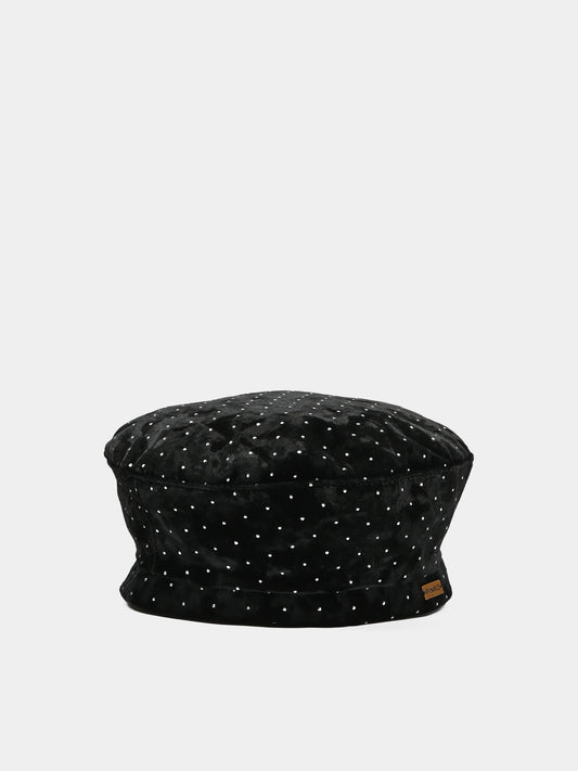Basco nero per bambina con strass,Pinko,KFCP006 C VE019 N000