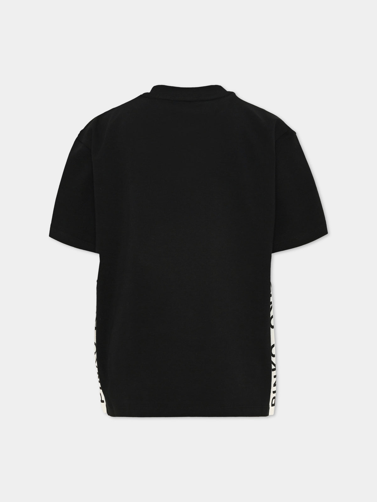 T-shirt nera per bambina,Pinko,KFTS069 C JE018 0915