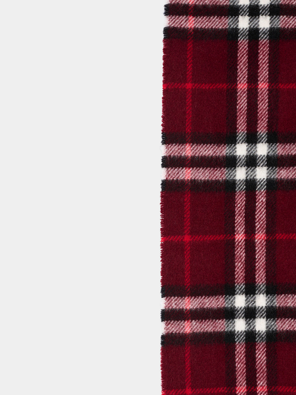 Sciarpa rossa per bambini con Check Vintage,Burberry Kids,8132635 A1308