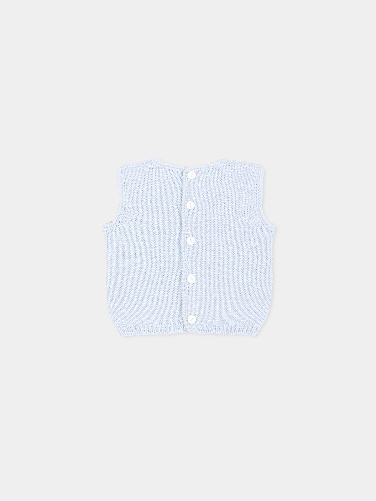 Gilet celeste per neonato,Little Bear,4019 CIELO