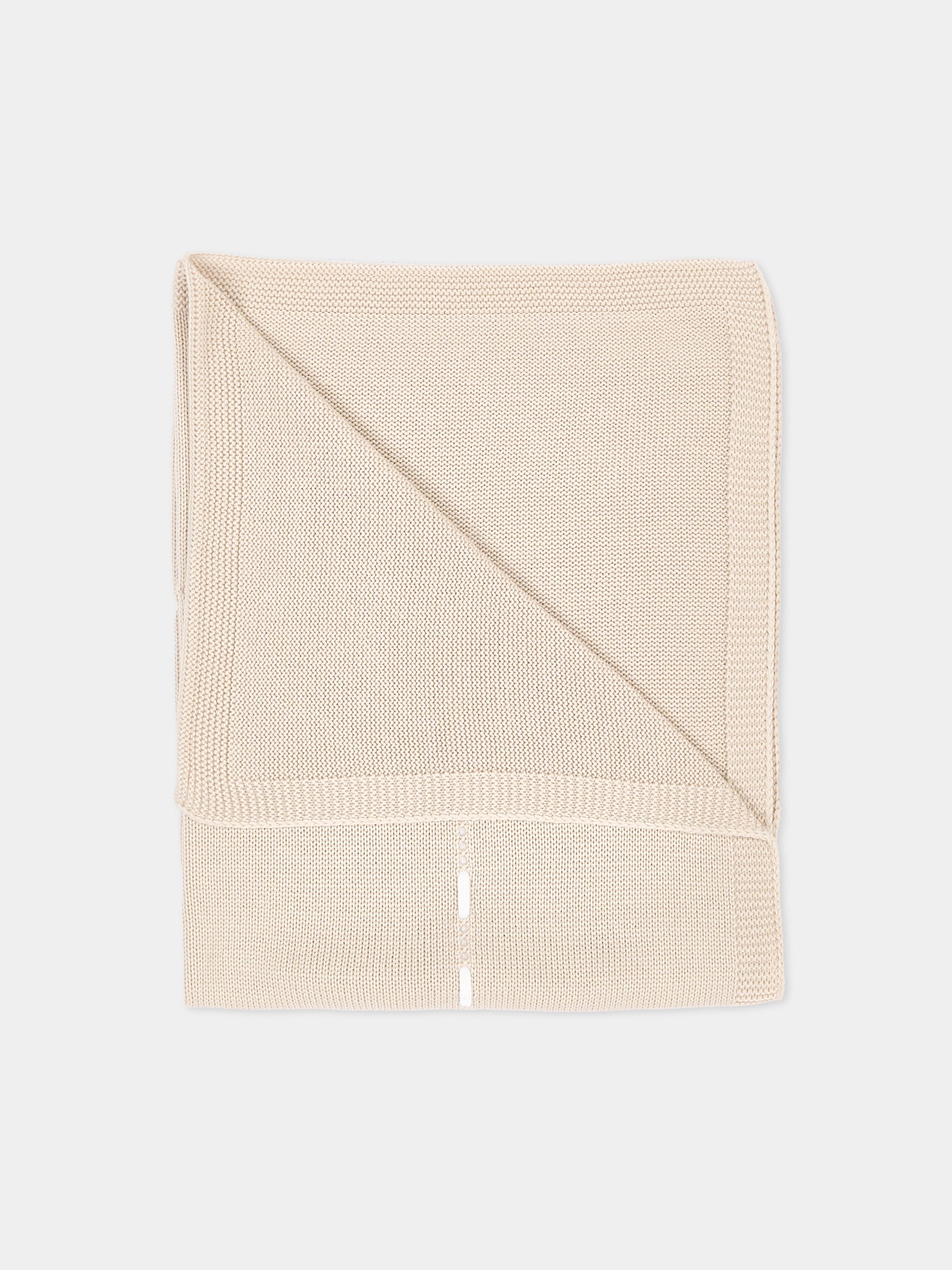 Copertina avorio per neonati in maglia,Little Bear,4105 BURRO/LATTE