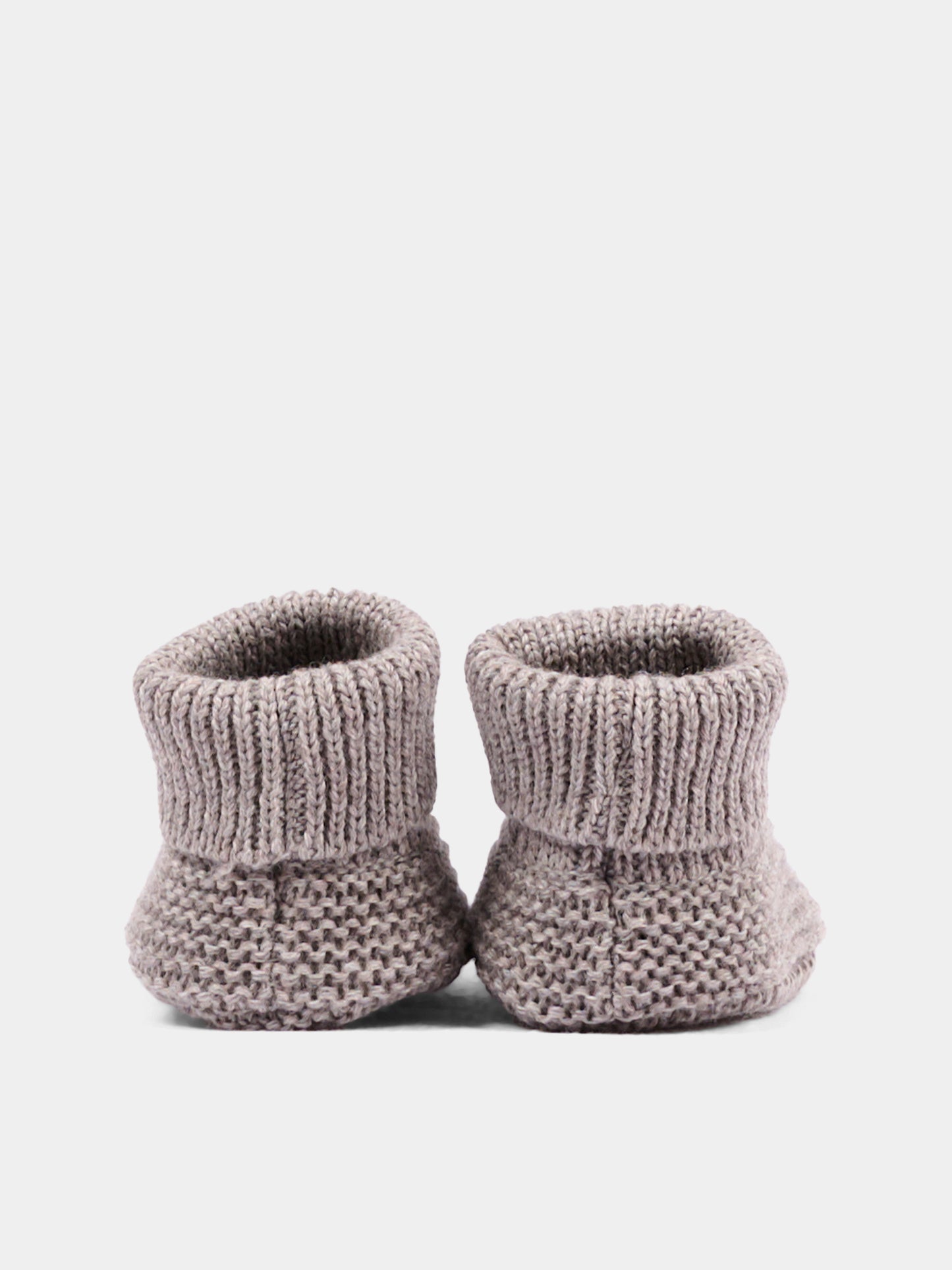 Babbucce beige per neonato tricot,Little Bear,4129 TORTORA