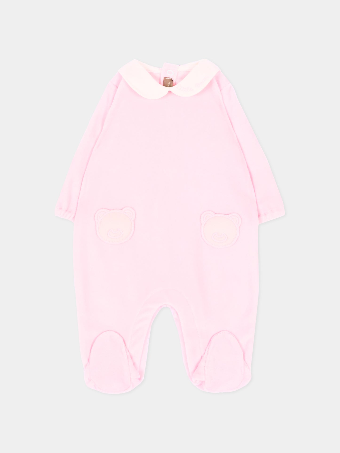 Tutina rosa per neonata con orsetti,Little Bear,4045 ROSA