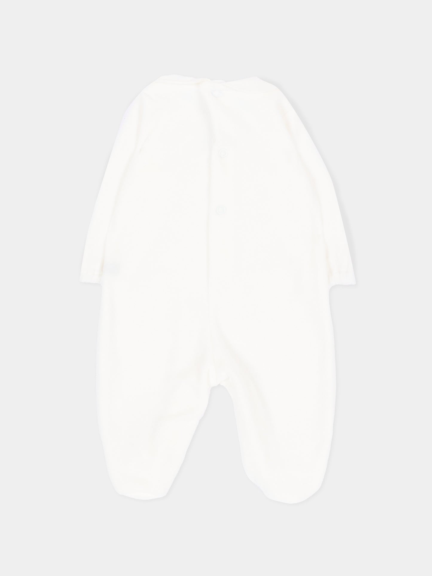 Tutina bianca per neonato con orsetti,Little Bear,4045 LATTE/LATTE