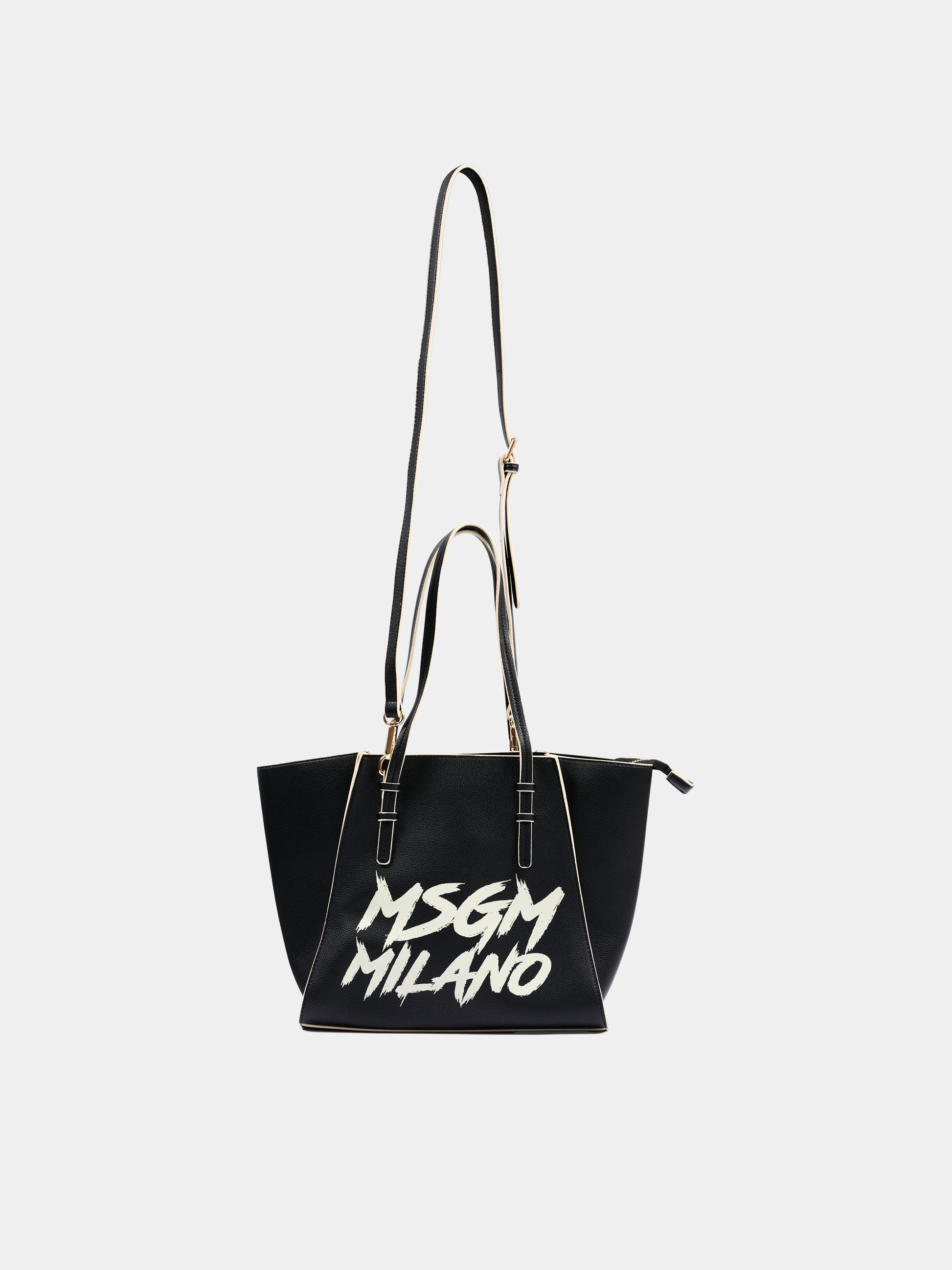 Borsa nera per bambina con logo,Msgm Kids,F5MSJGBA097 110