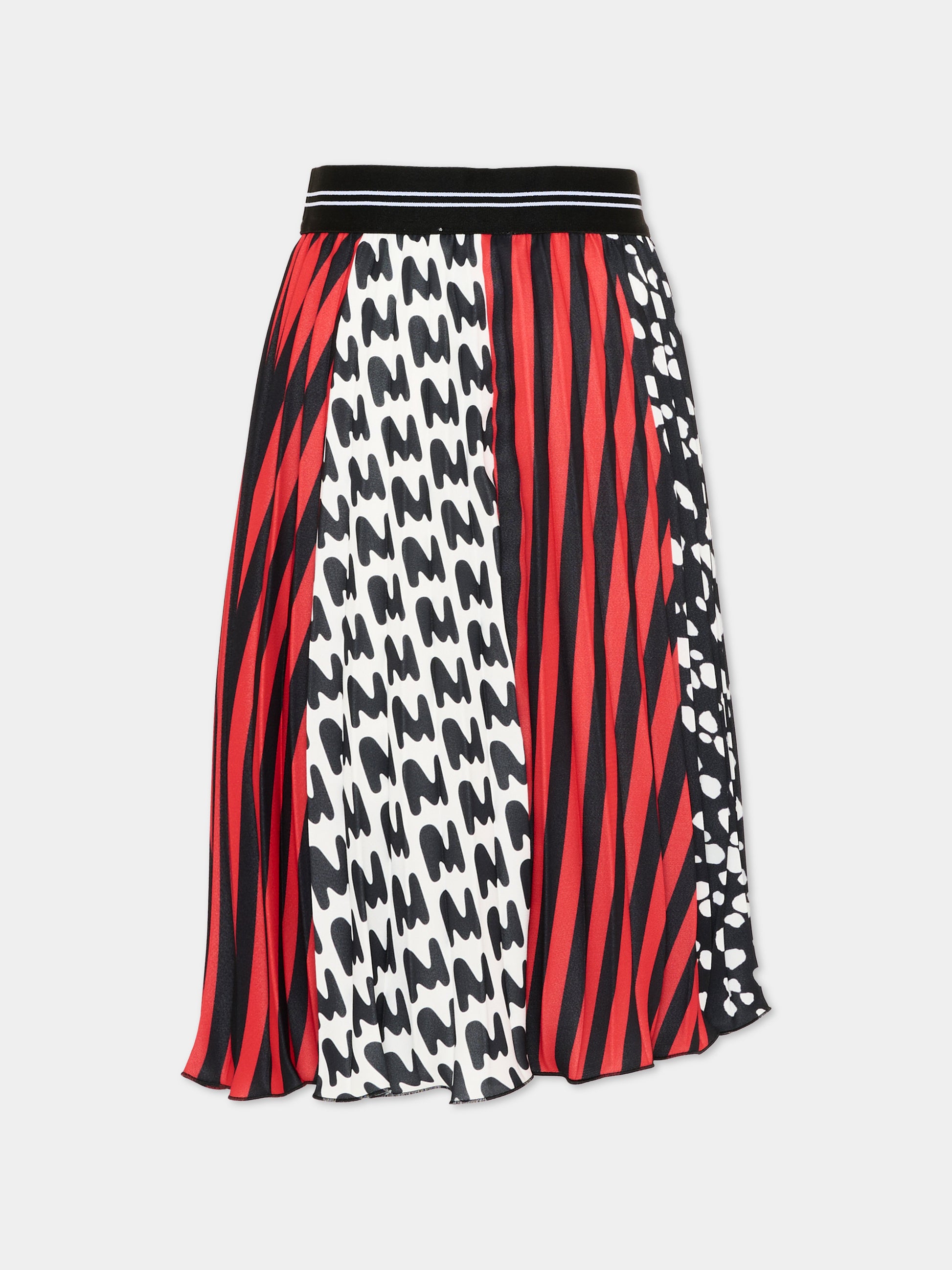 Gonna multicolor per bambina con monogram,Msgm Kids,F5MSJGSK263 140