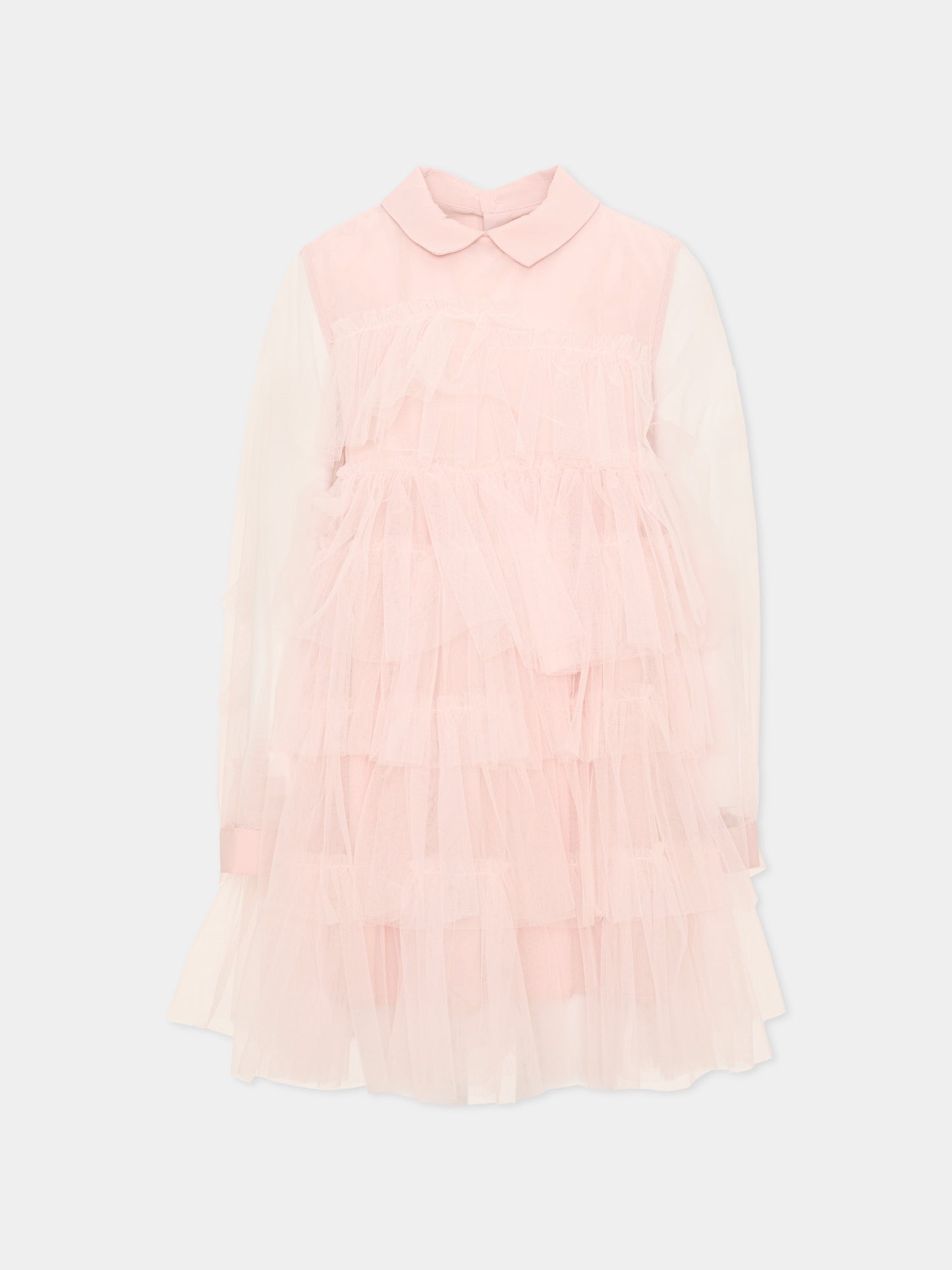Abito rosa in tulle per bambina,Simonetta,SZ1A10 T0002 501