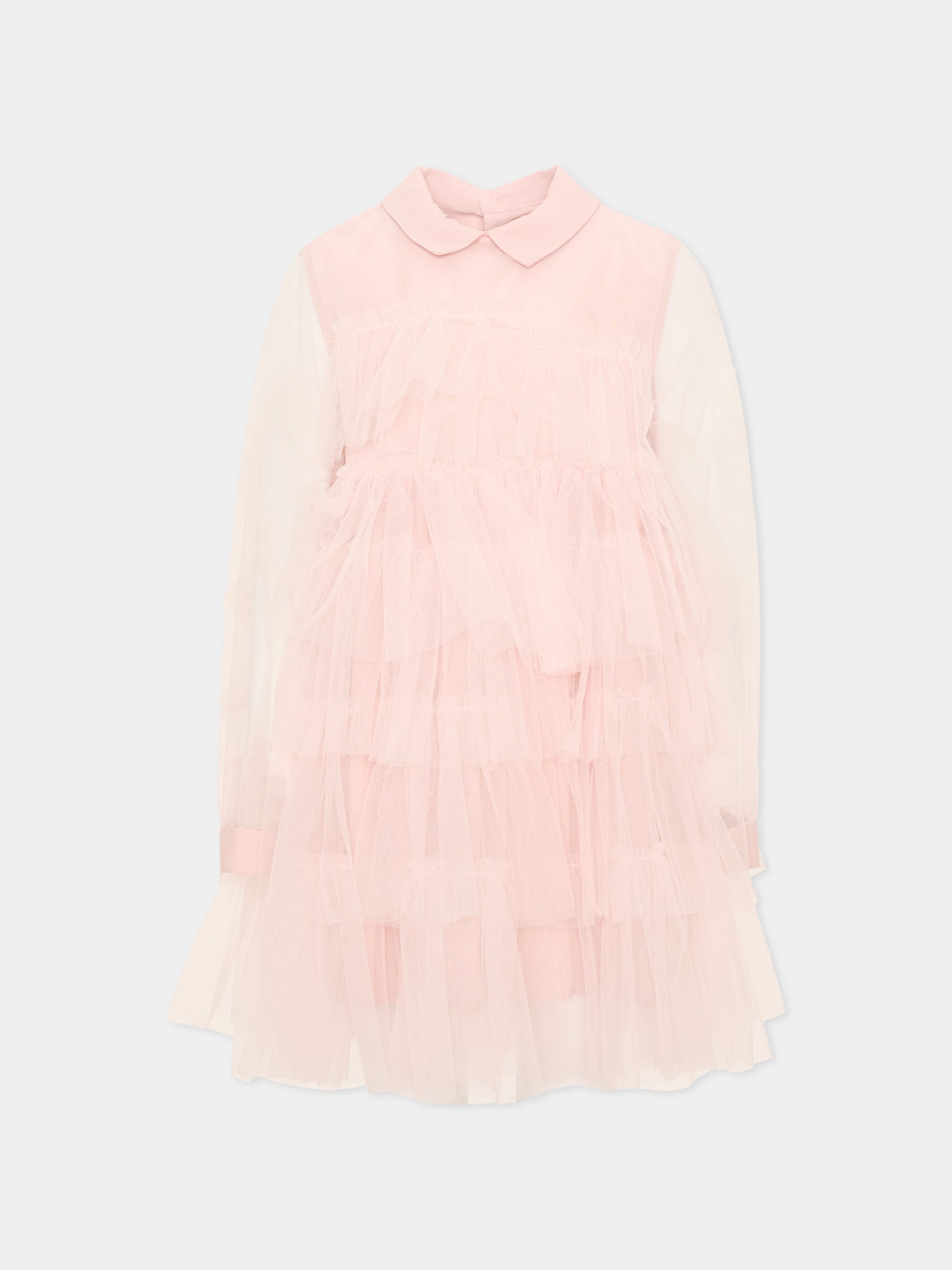 Abito rosa in tulle per bambina,Simonetta,SZ1A10 T0002 501