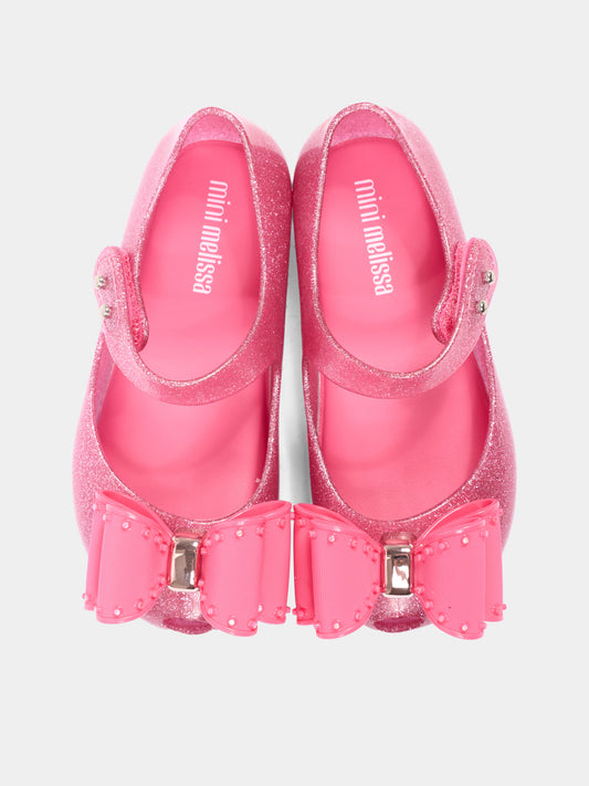 Ballerine fucsia per bambina con fiocco,Mini Melissa,S-35967-BC928
