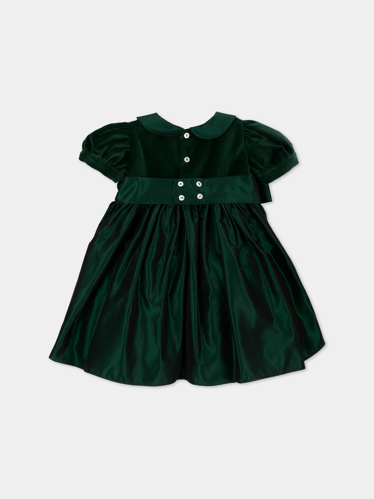 Abito elegante verde per neonata,Mariella Ferrari,ABS17MC 074 083