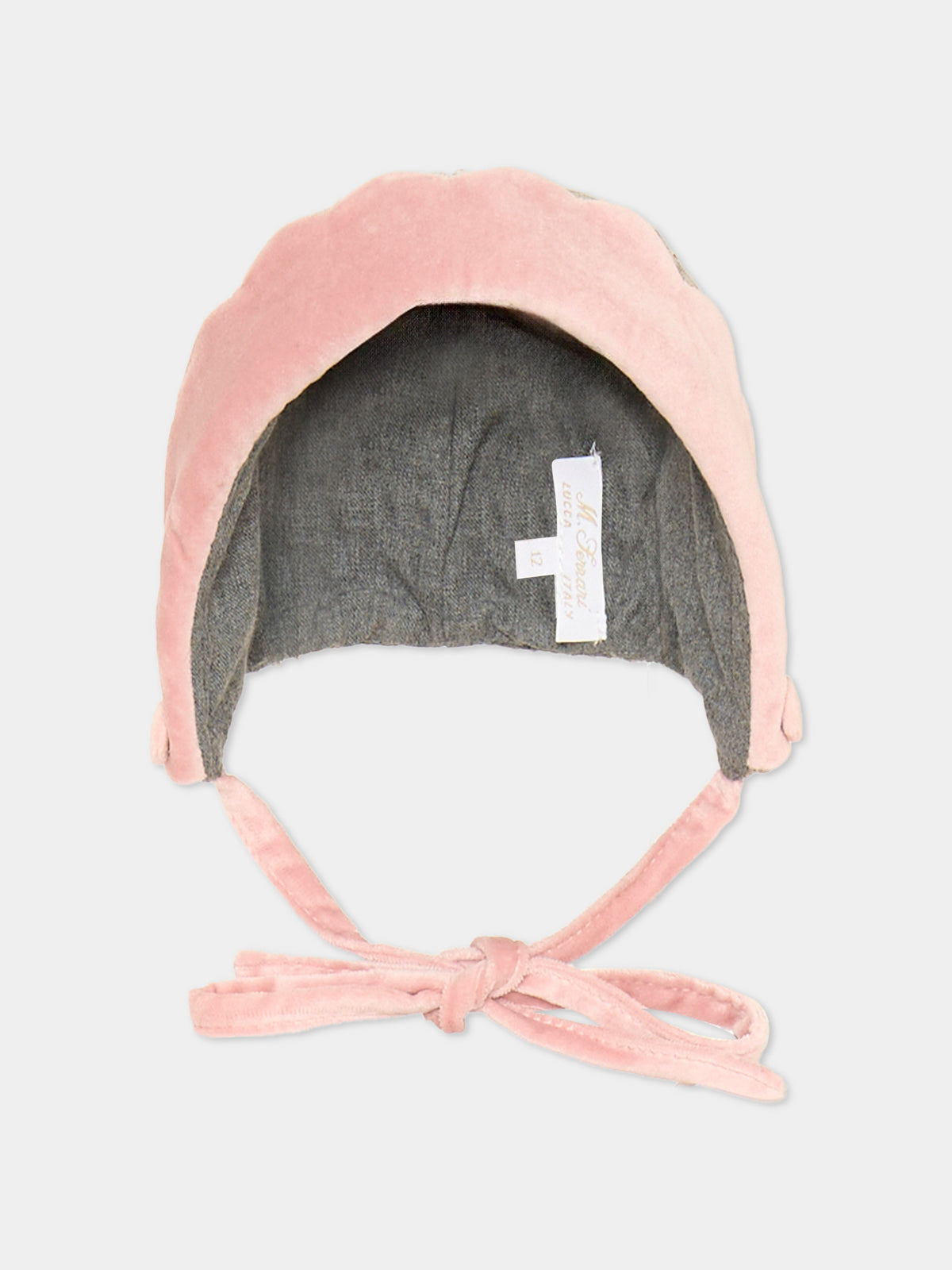 Cuffia grigia per neonata,Mariella Ferrari,BTA1 088 070