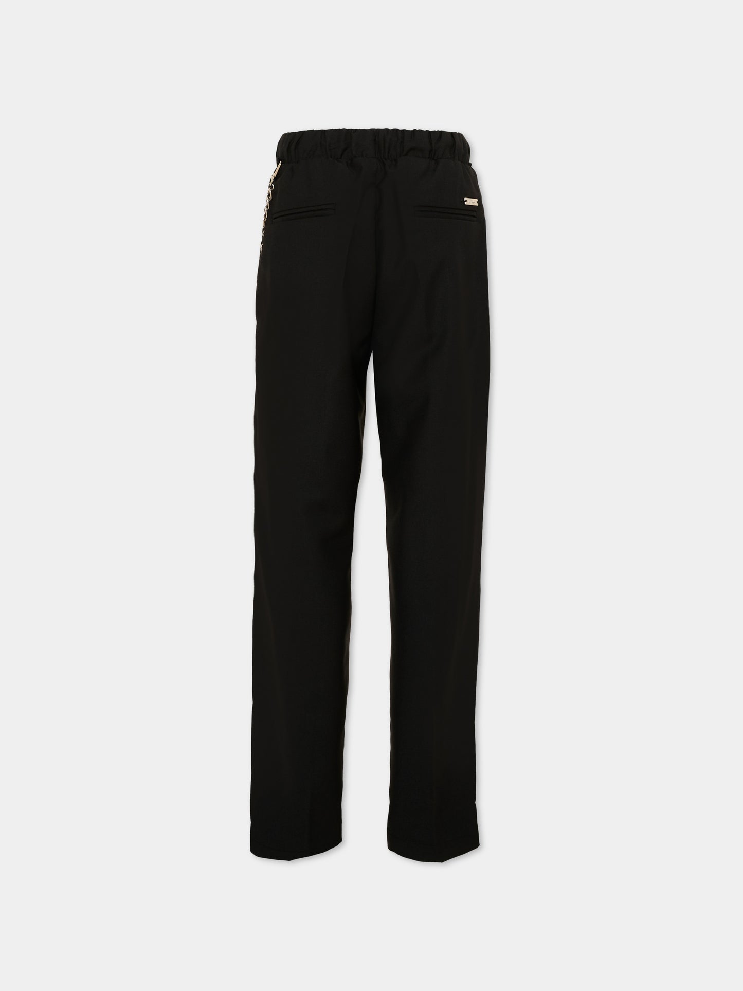 Pantaloni eleganti neri per bambino,Richmond,RBA26126PA BLACK BLACK