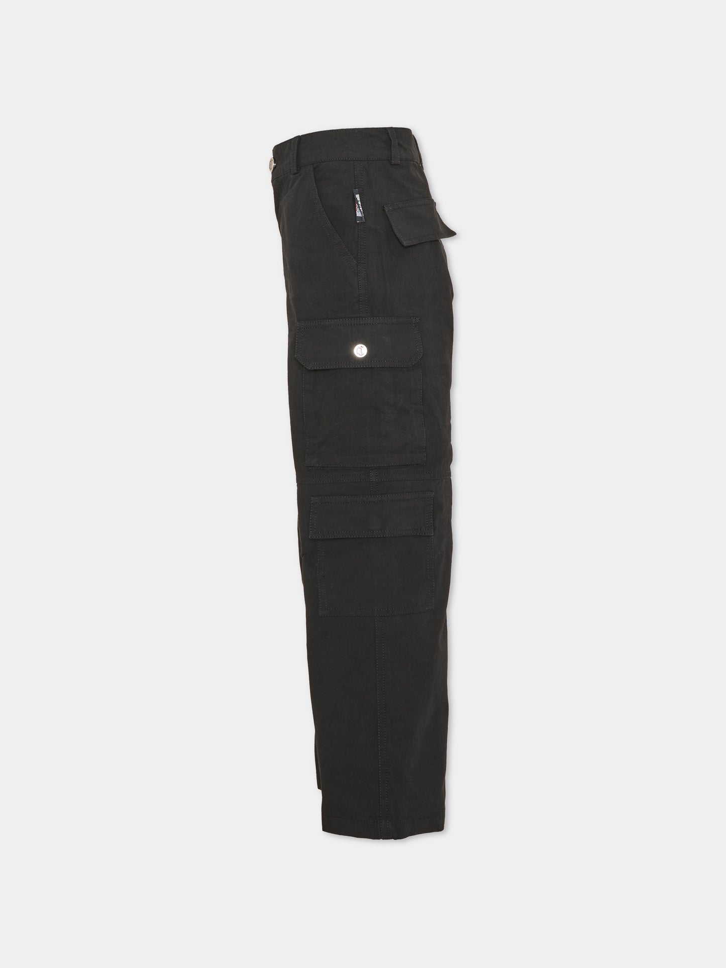 Pantalone nero per bambino cargo,Just Cavalli Kids,JBA26053PA BLACK BLACK
