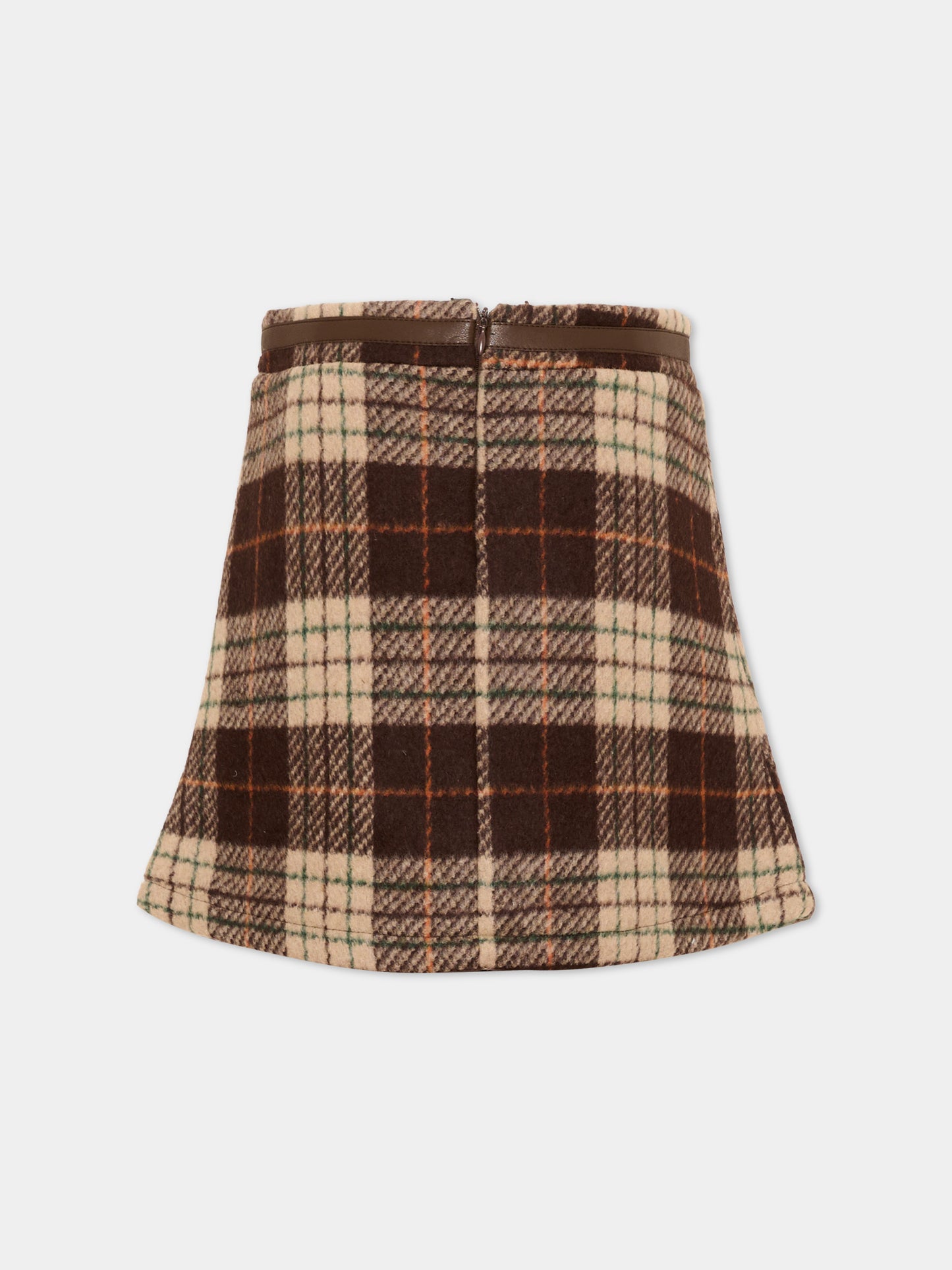 Gonna multicolor tartan per bambina,Just Cavalli Kids,JGA26149GO MULTICOL.T MULTICOLOR TARTAN