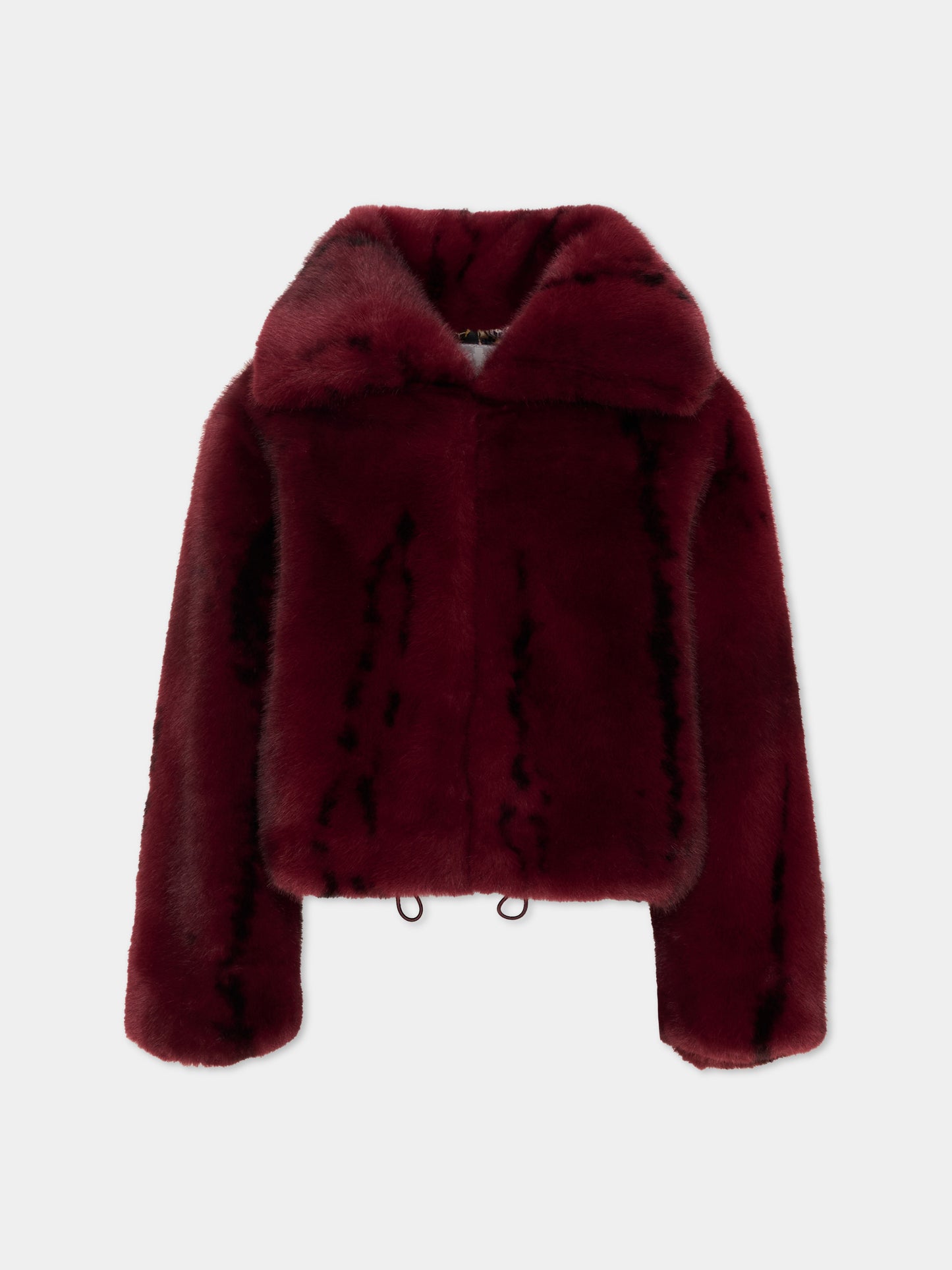Ecopelliccia bordeaux per bambina,Just Cavalli Kids,JGA26026PL BORDEAUX BORDEAUX