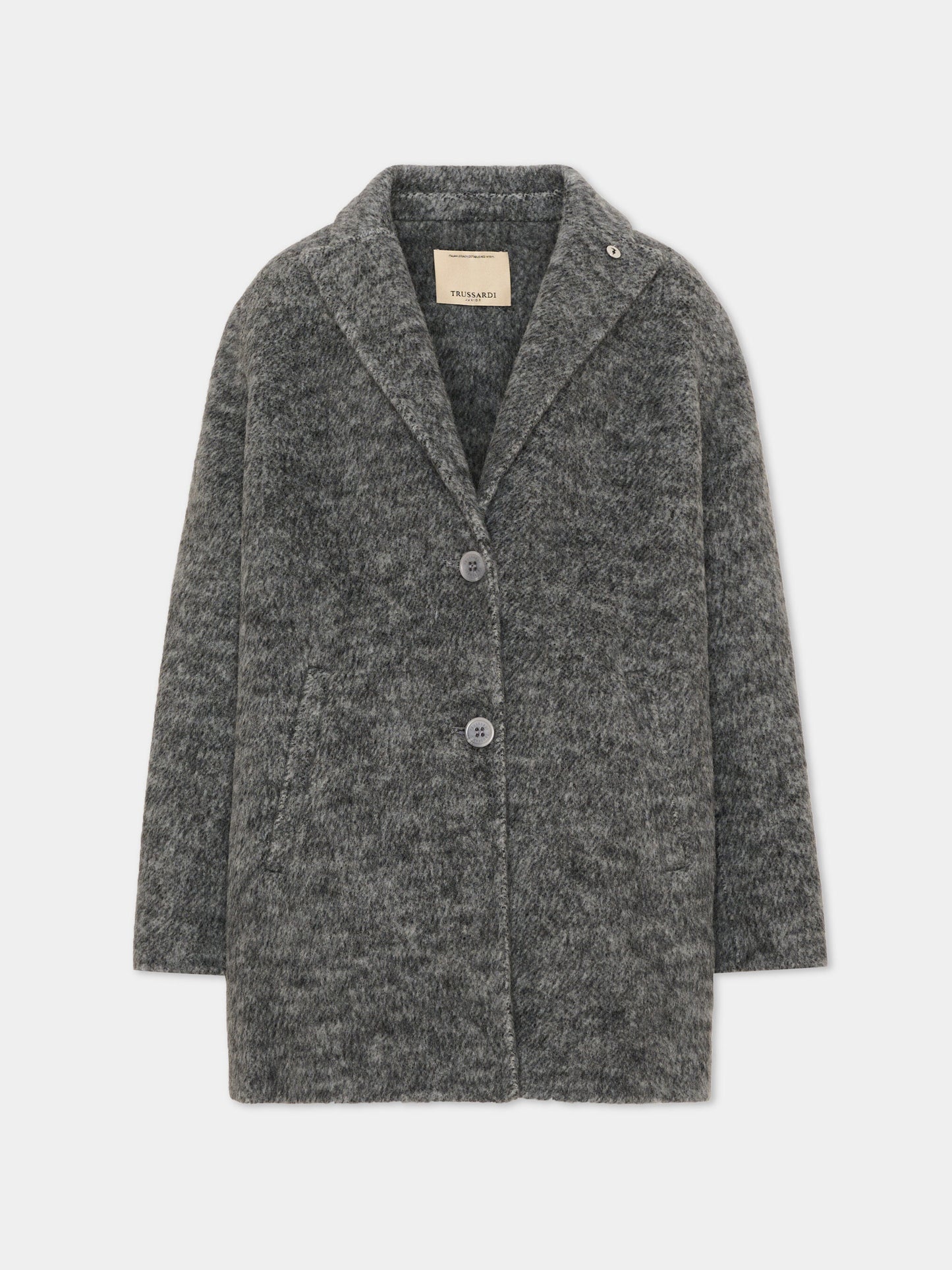 Cappotto grigio per bambina,Trussardi Junior,TGA26035CP GREY GREY