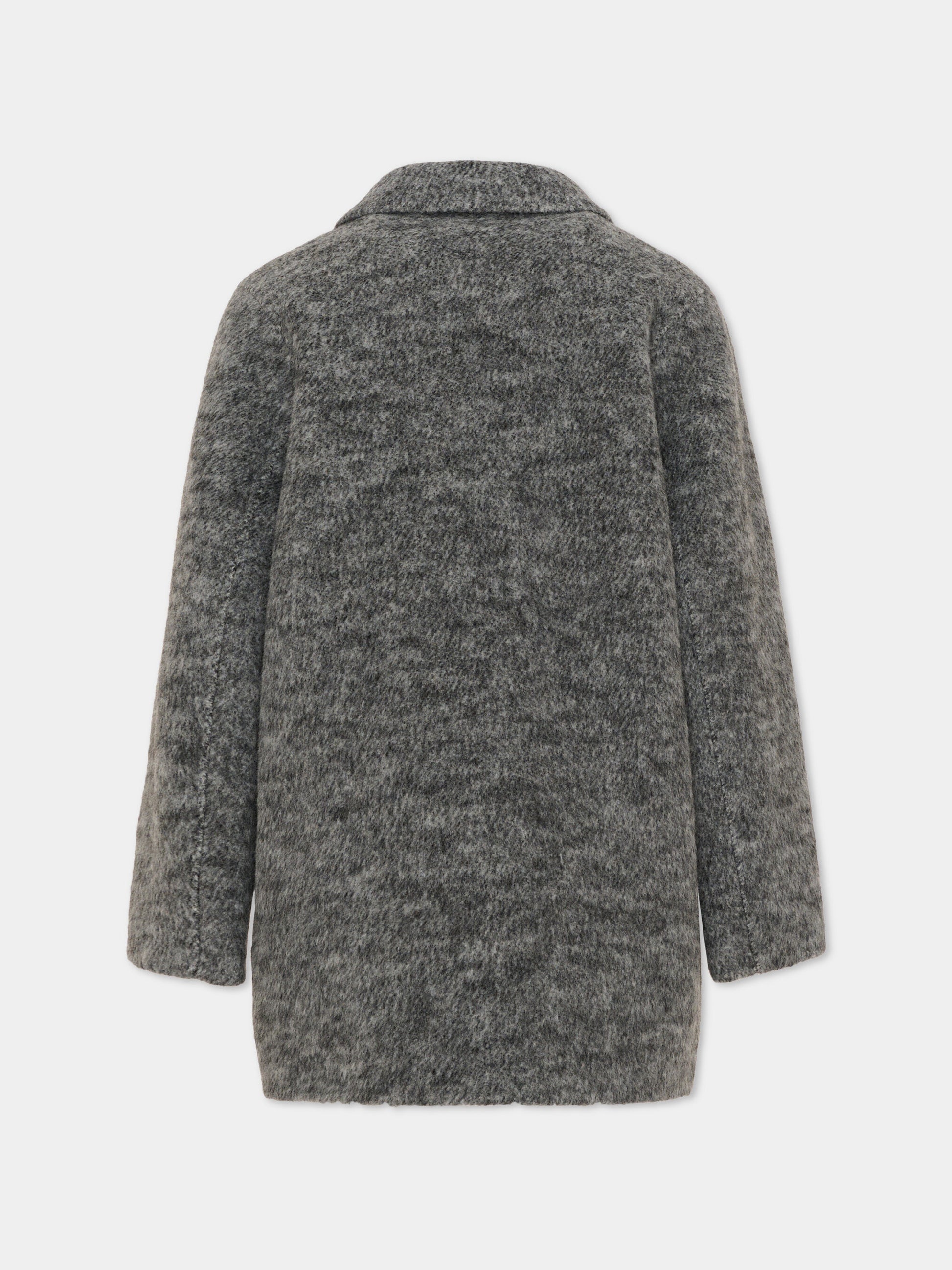 Cappotto grigio per bambina,Trussardi Junior,TGA26035CP GREY GREY