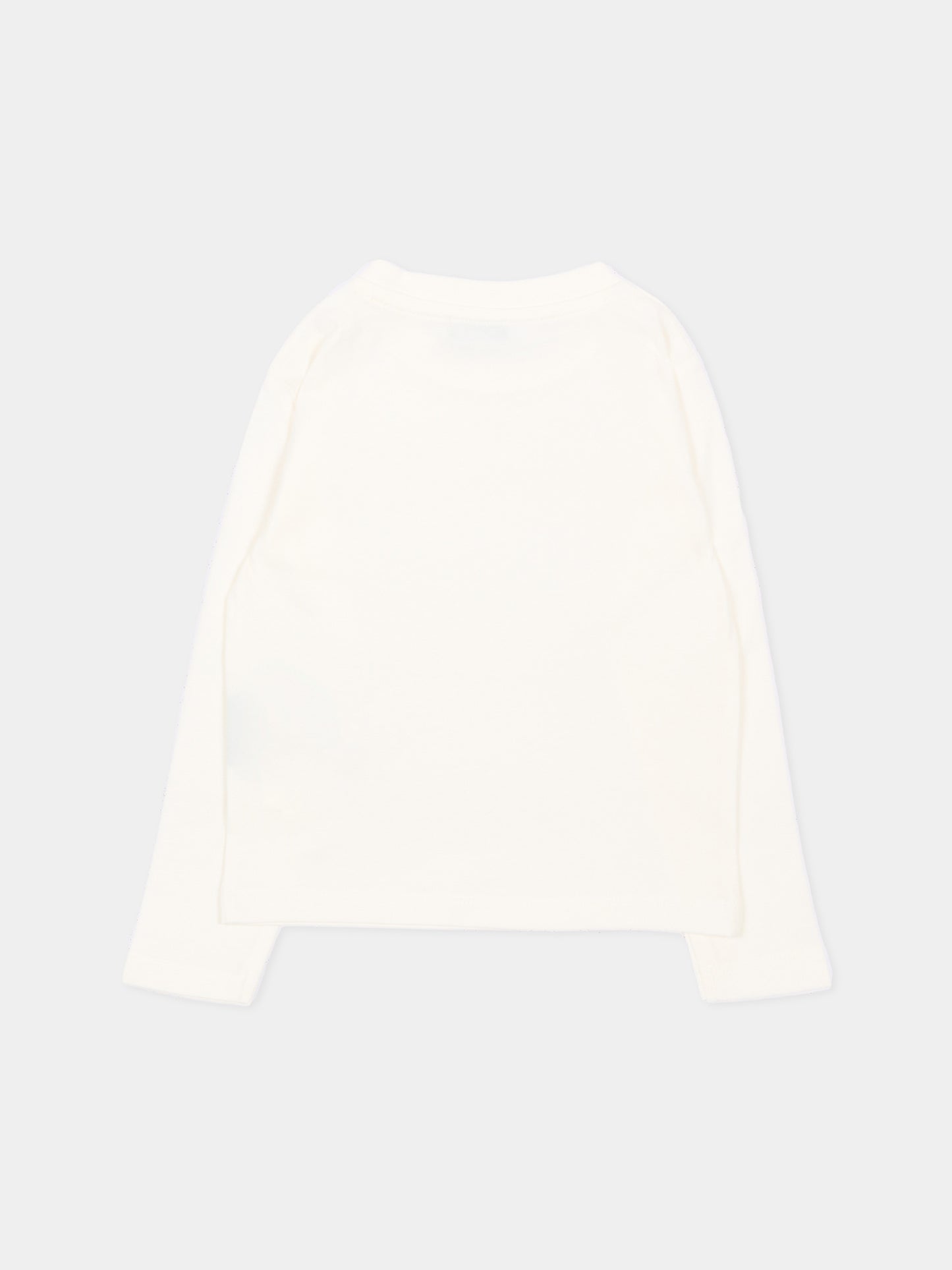 T-Shirt avorio per neonata con logo,Trussardi Junior,TIA26025TS OFF-WHITE OFF-WHITE