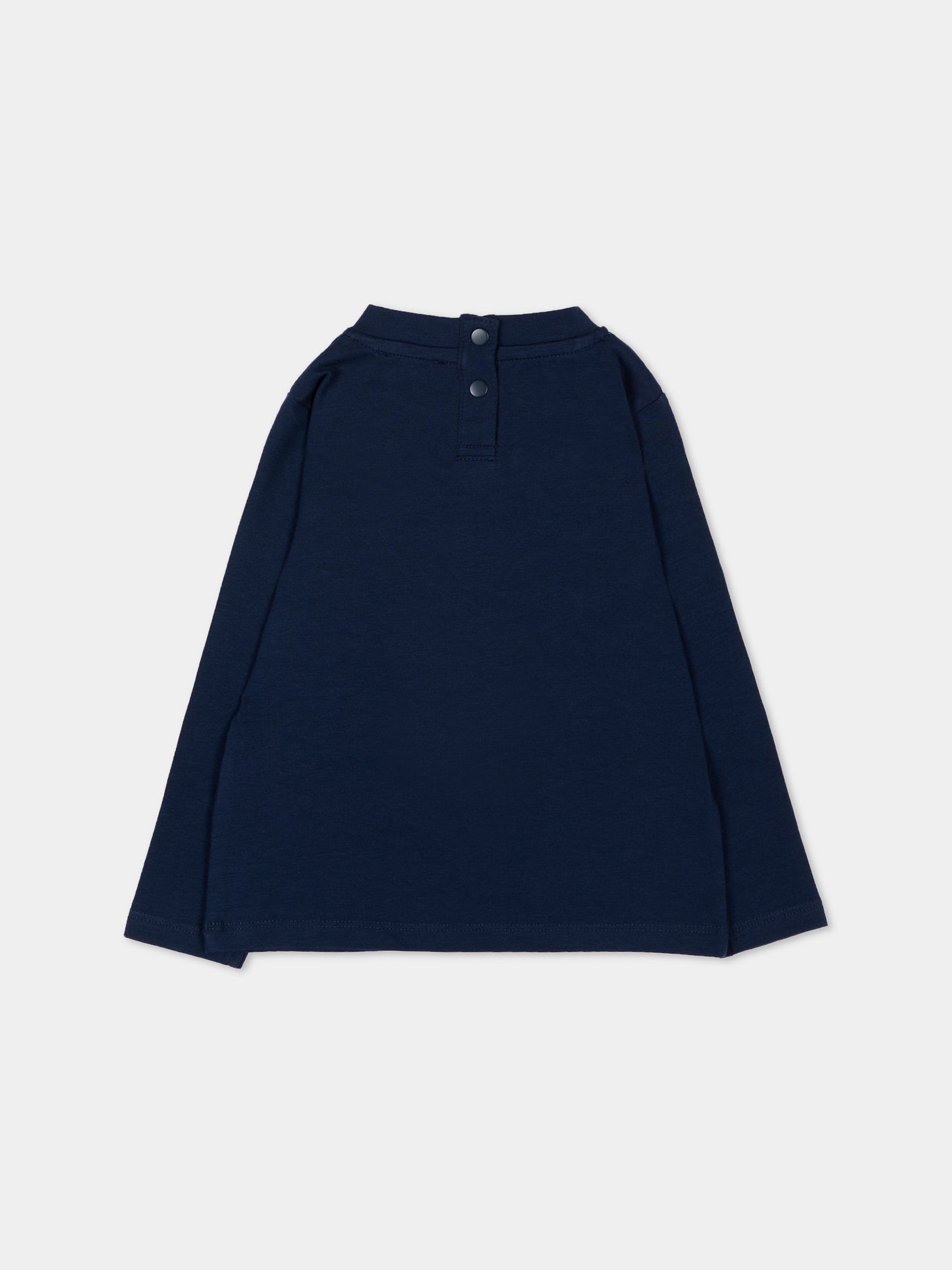 T-Shirt blu per neonata con logo,Trussardi Junior,TIA26160TS BLUE_NAVAL BLUE NAVAL