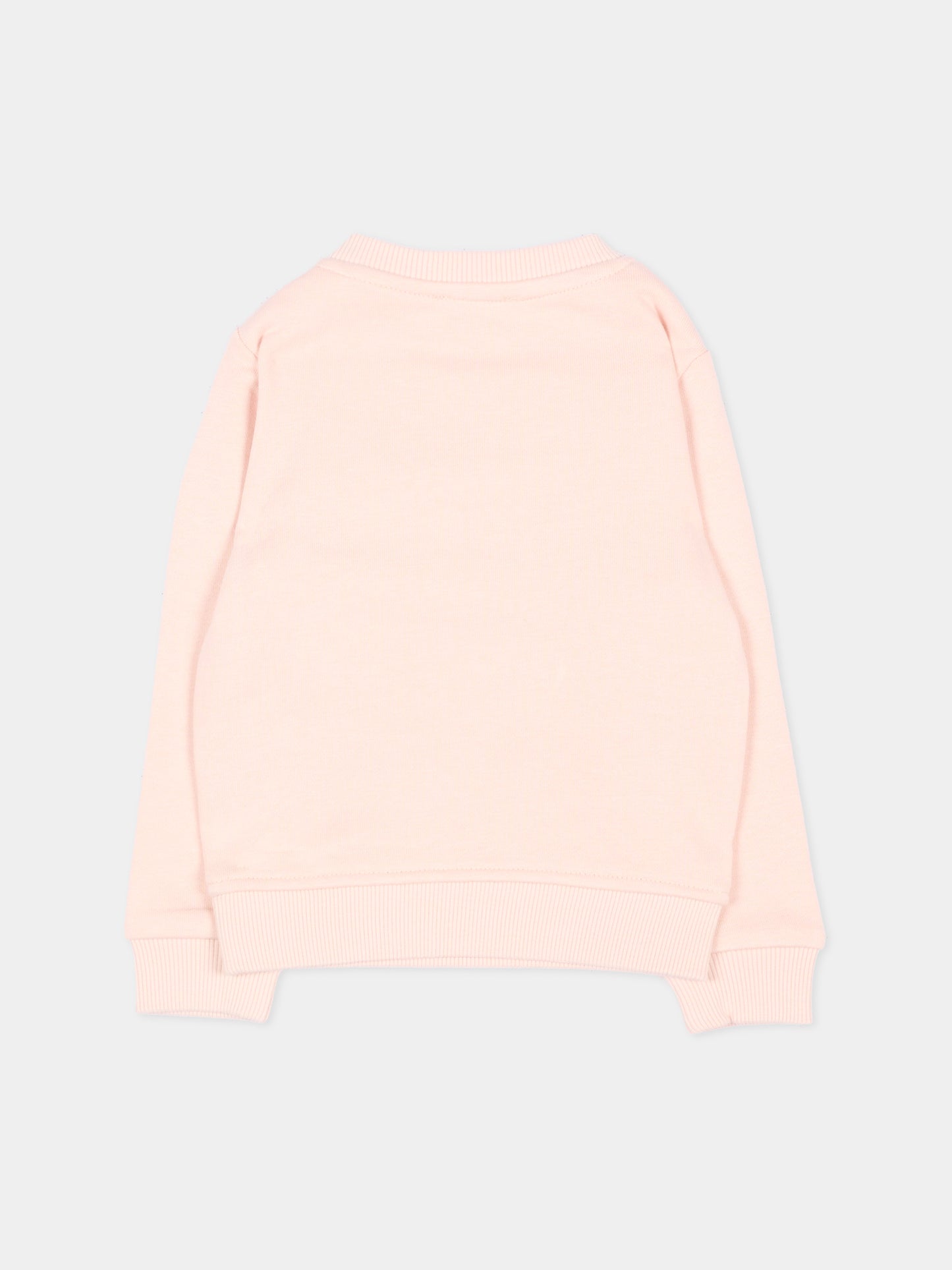 Felpa rosa per neonata con logo,Trussardi Junior,TIA26031FE BLUSH BLUSH