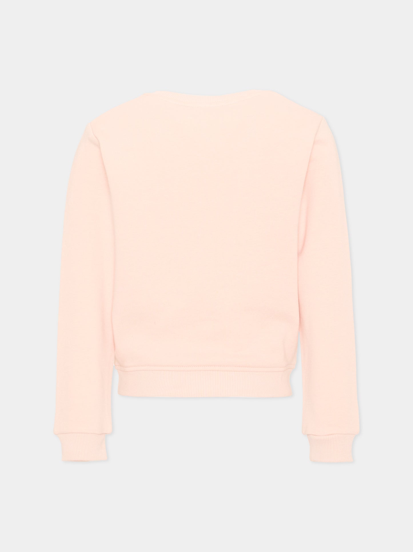 Felpa rosa per bambina con logo,Trussardi Junior,TIA26031FE BLUSH BLUSH