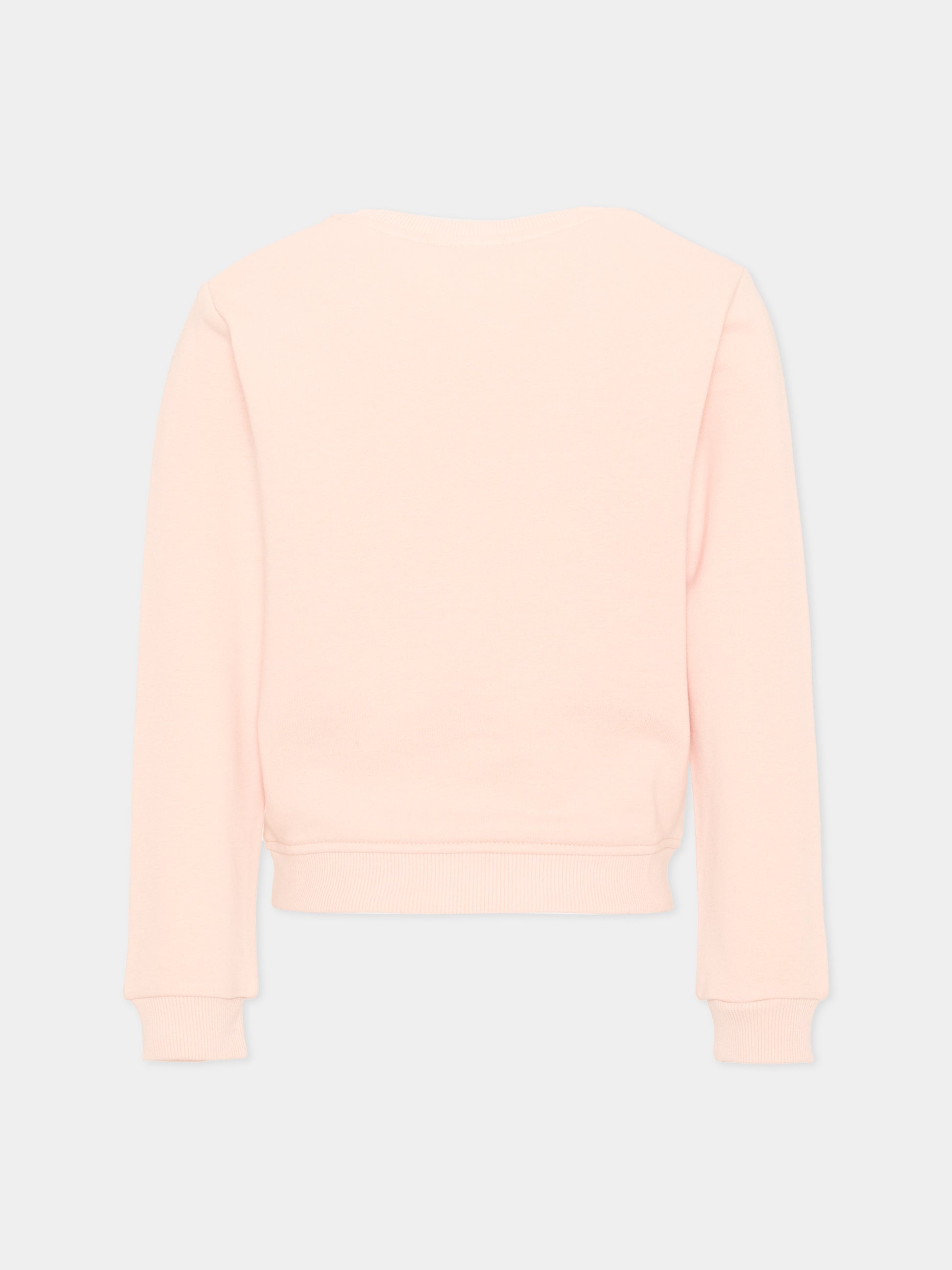 Felpa rosa per bambina con logo,Trussardi Junior,TIA26031FE BLUSH BLUSH
