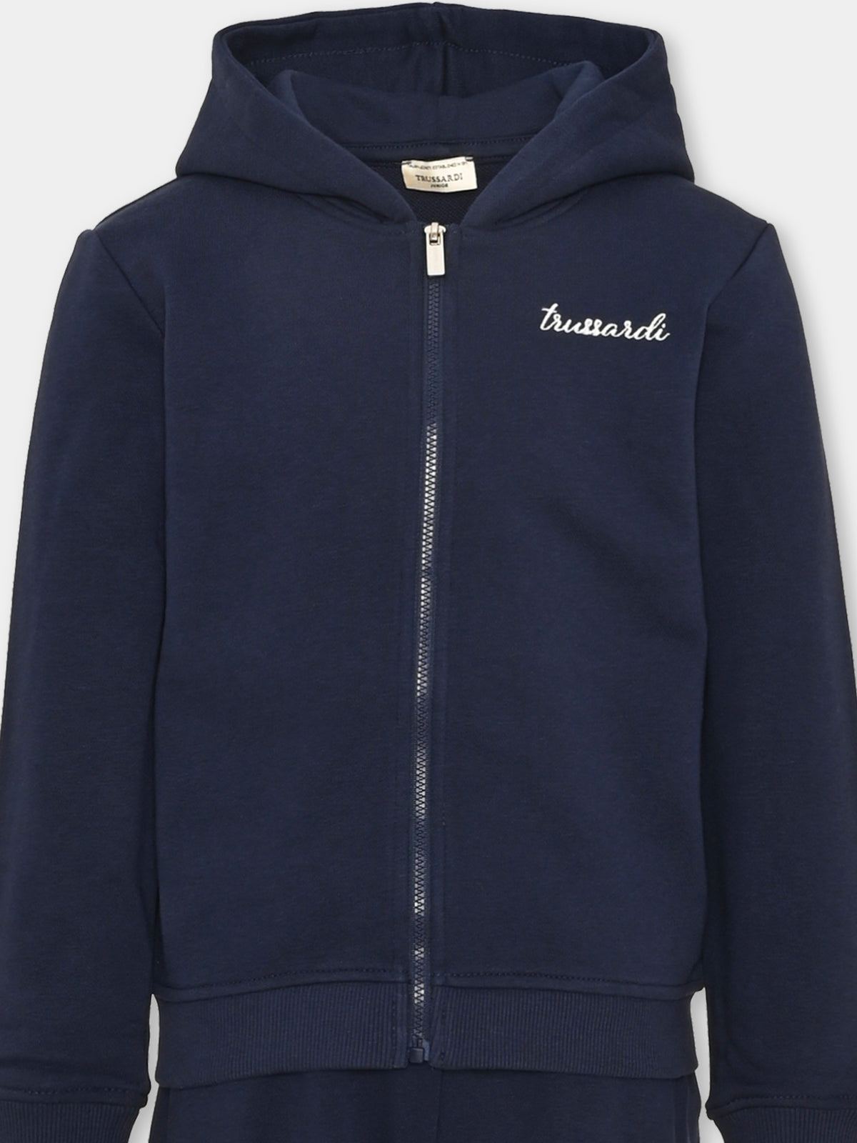 Completo sportivo lungo blu per bambina,Trussardi Junior,TIA26029CF BLUE_N/B.N BLUE NAVAL