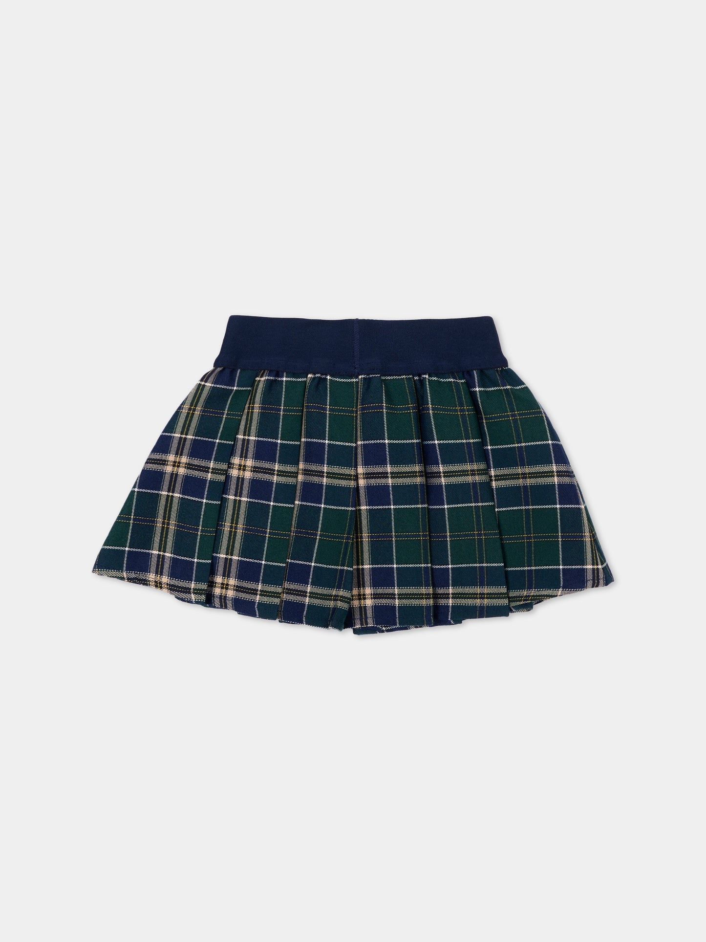 Gonna blu tartan per neonata,Trussardi Junior,TIA26124GO BLUE_TART. BLUE TARTAN