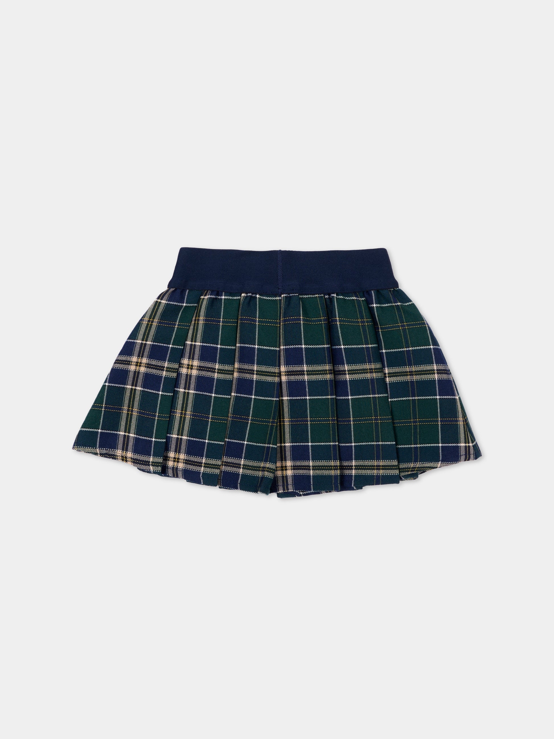 Gonna blu tartan per neonata,Trussardi Junior,TIA26124GO BLUE_TART. BLUE TARTAN