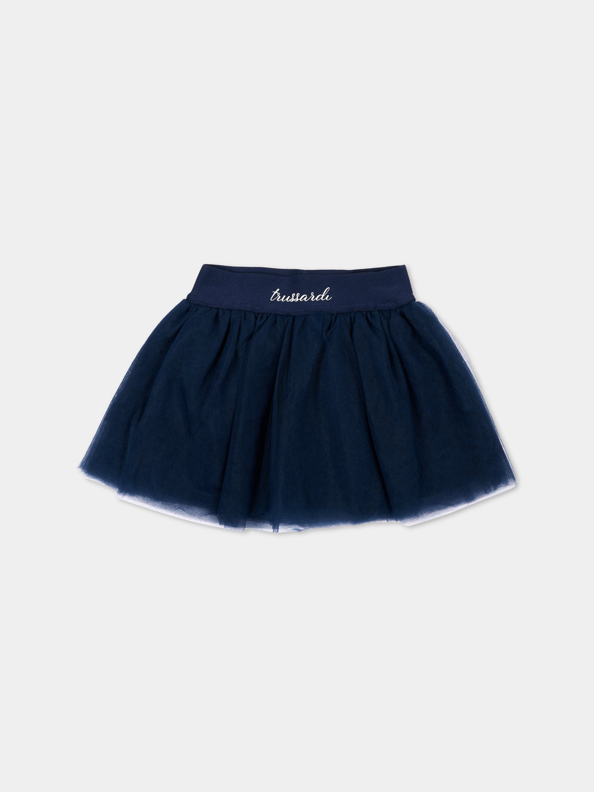 Gonna blu per neonata in tulle,Trussardi Junior,TIA26156GO BLUE_NAVAL BLUE NAVAL